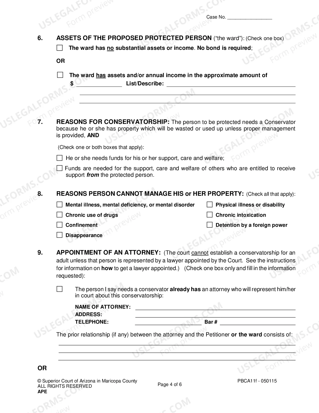Preview Petition For Permanent Appointment Of Conservator Of Adult