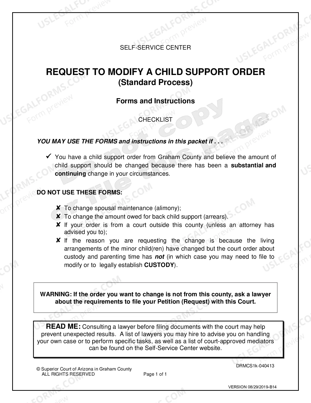Preview Petition to Modify a Child Support Order