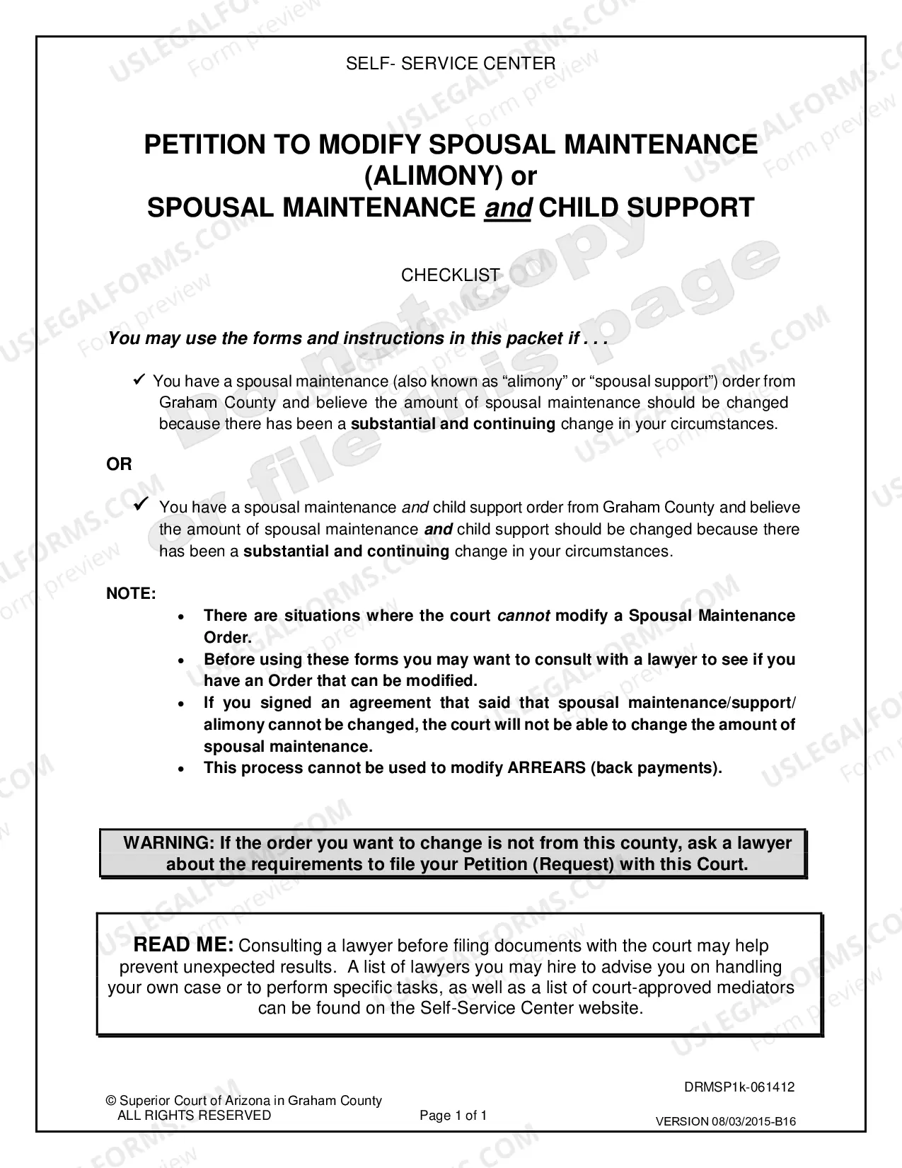 Preview Petition to Modify Child Support 15% or More