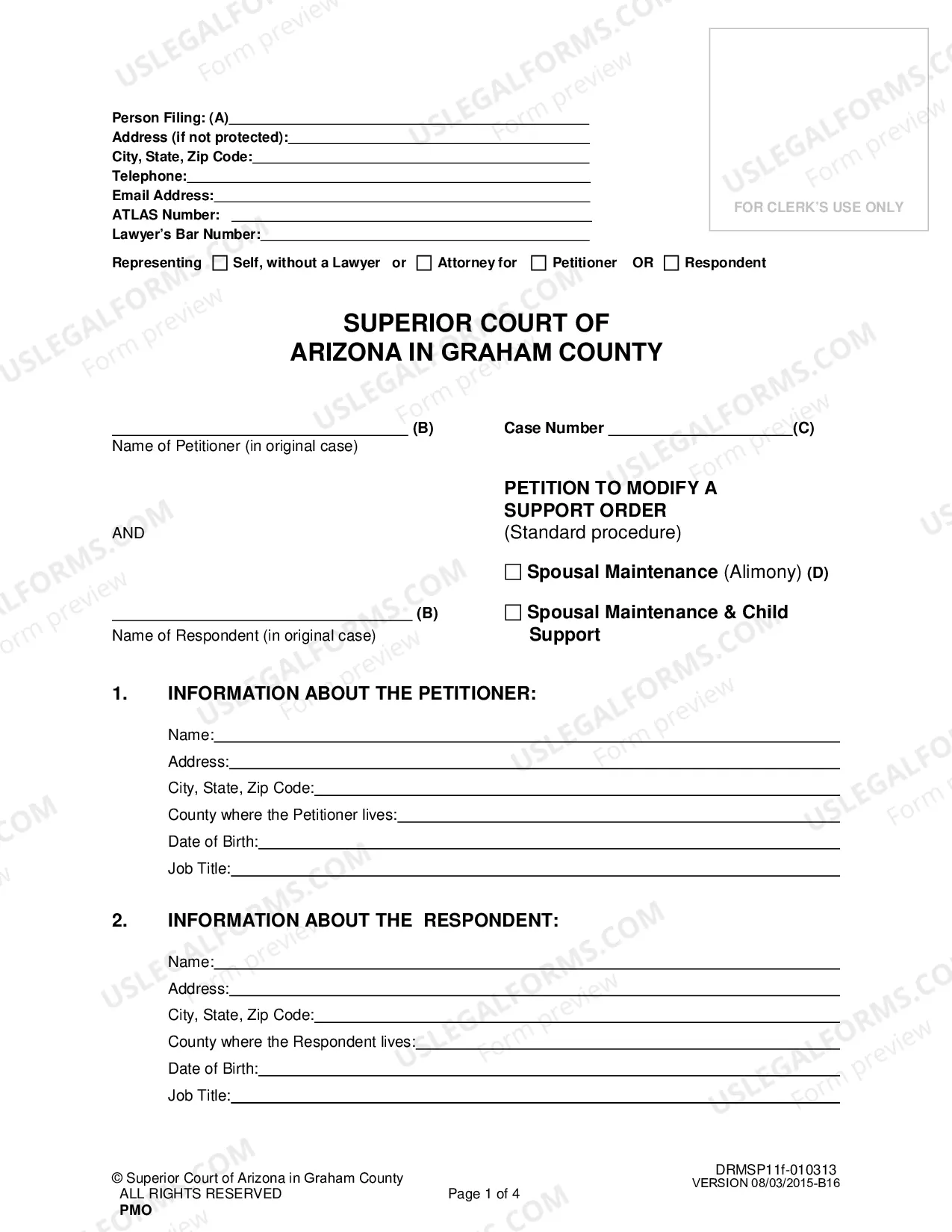 Preview Petition to Modify Child Support 15% or More