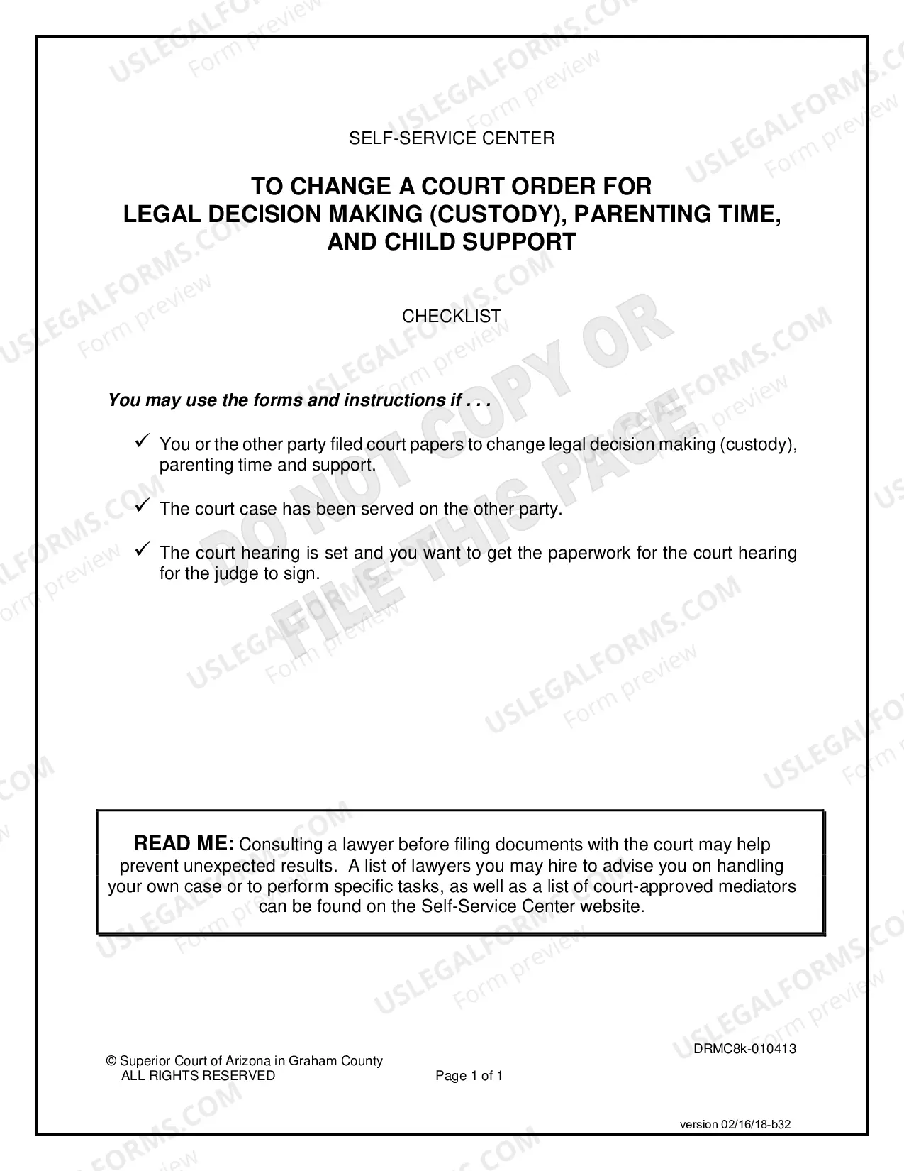 Preview Request to Modify Custody, Parenting Time and Child Support