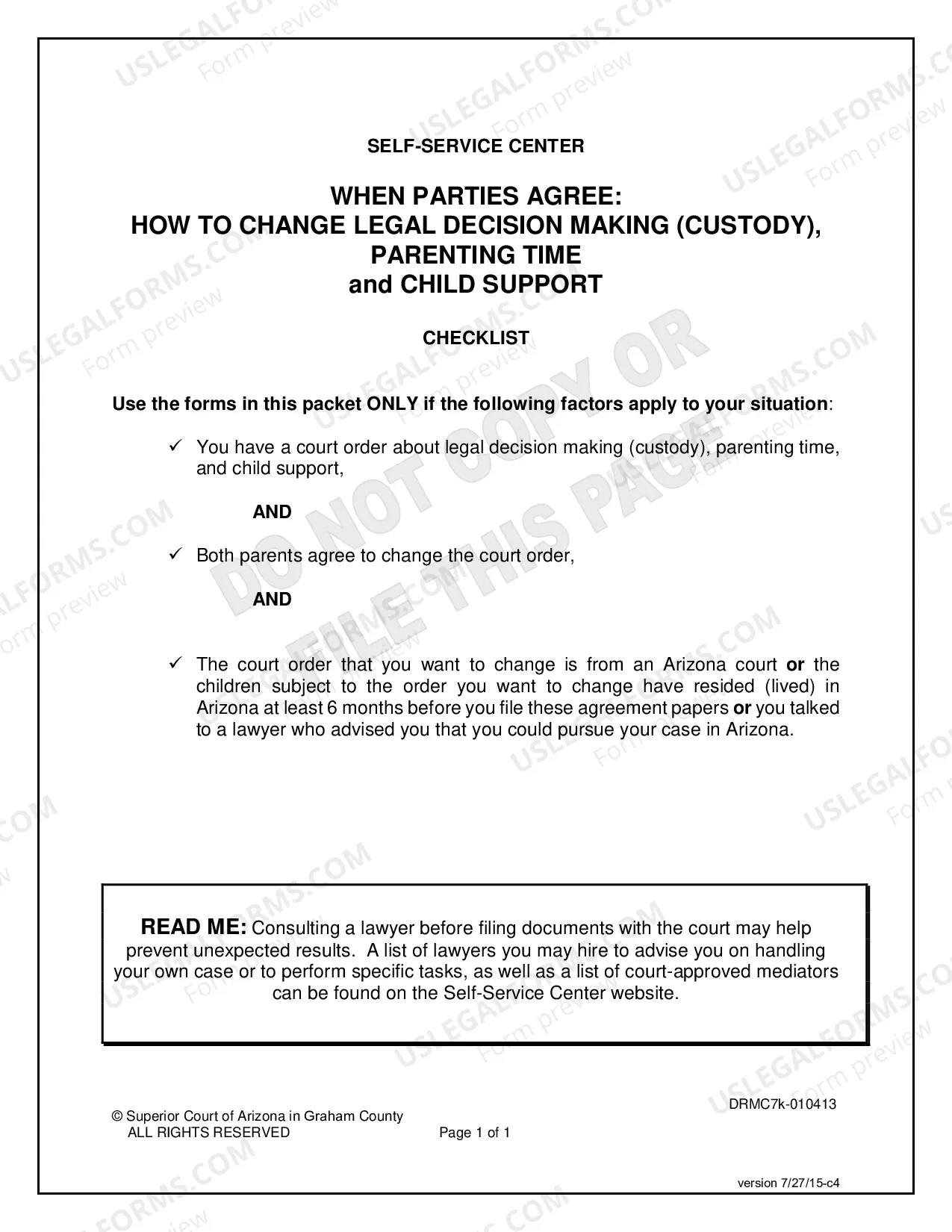 Preview Agreement to Modify Prior Court Order Regarding Custody, Parenting Time and Child Support