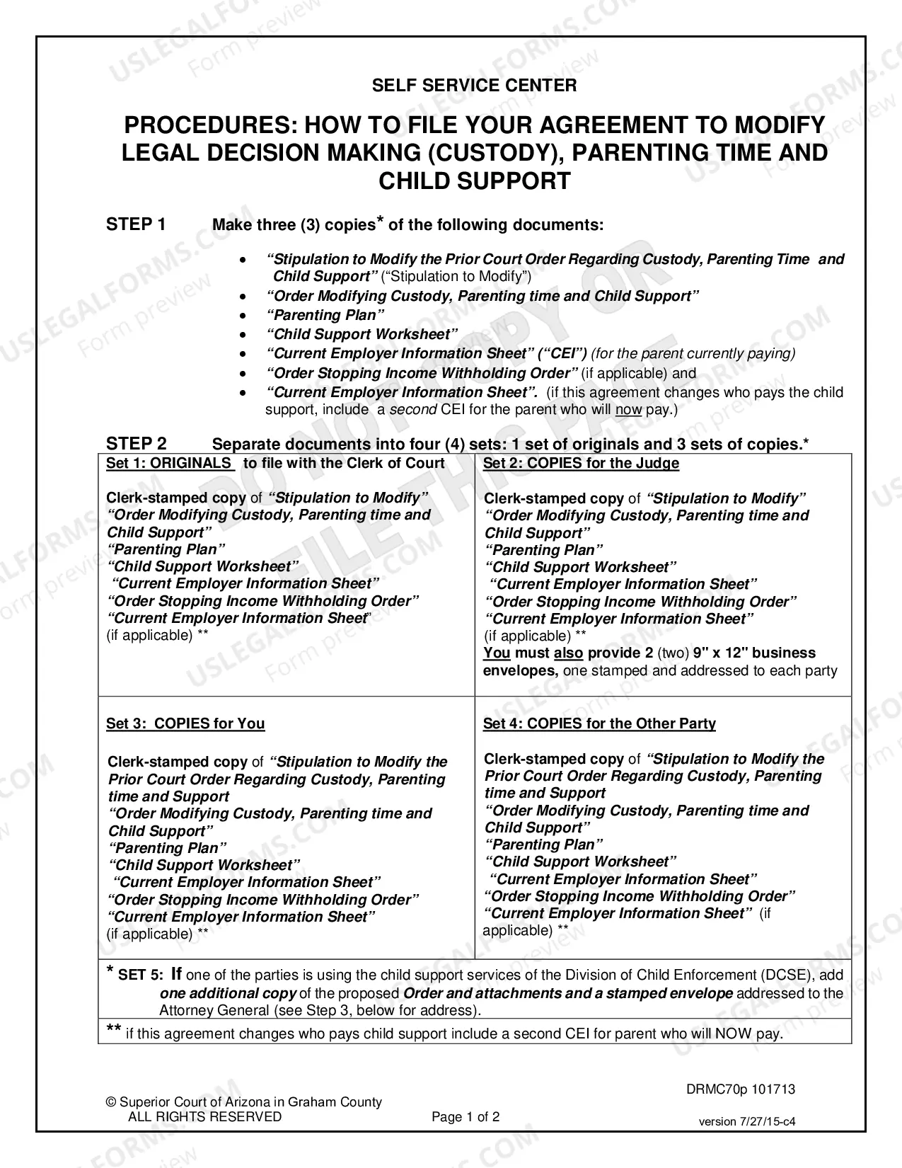 Preview Agreement to Modify Prior Court Order Regarding Custody, Parenting Time and Child Support