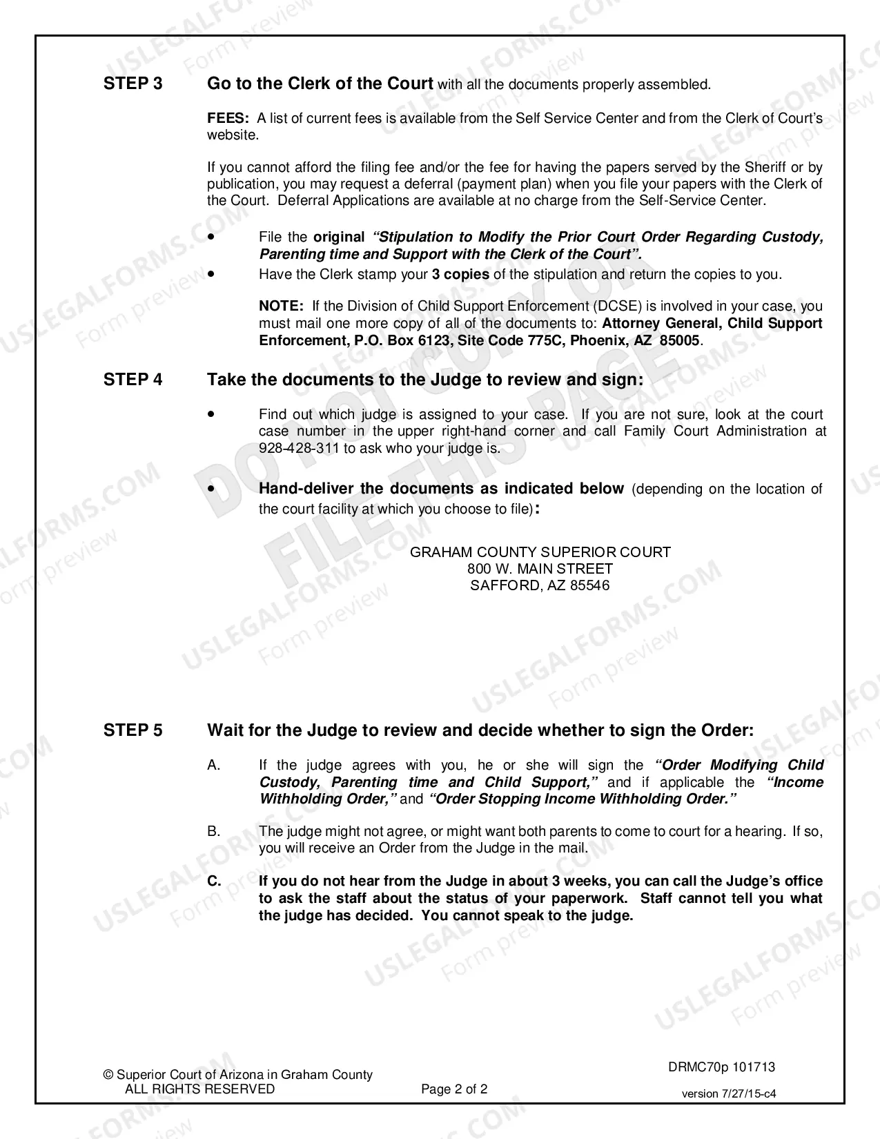 Preview Agreement to Modify Prior Court Order Regarding Custody, Parenting Time and Child Support