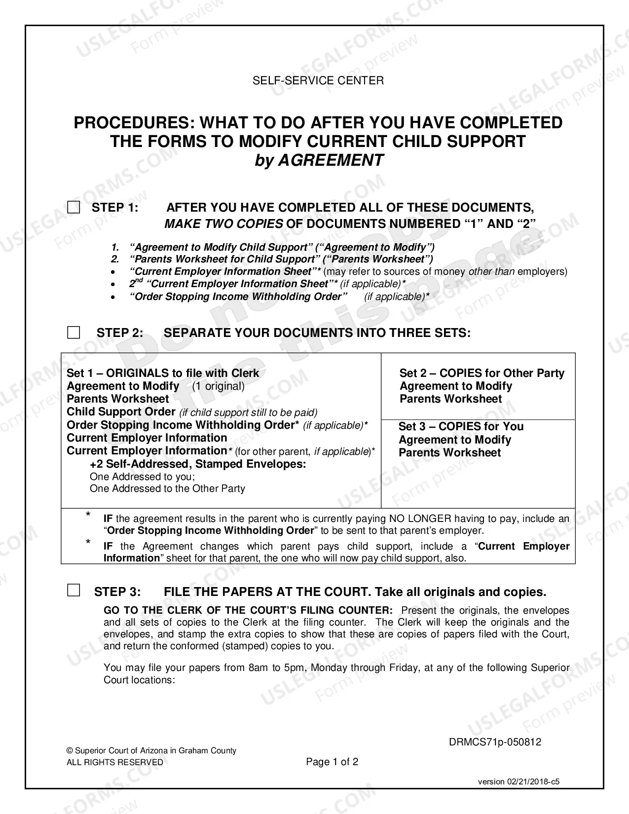 Preview Agreement to Modify Child Support when All Parties Will Sign the Agreement