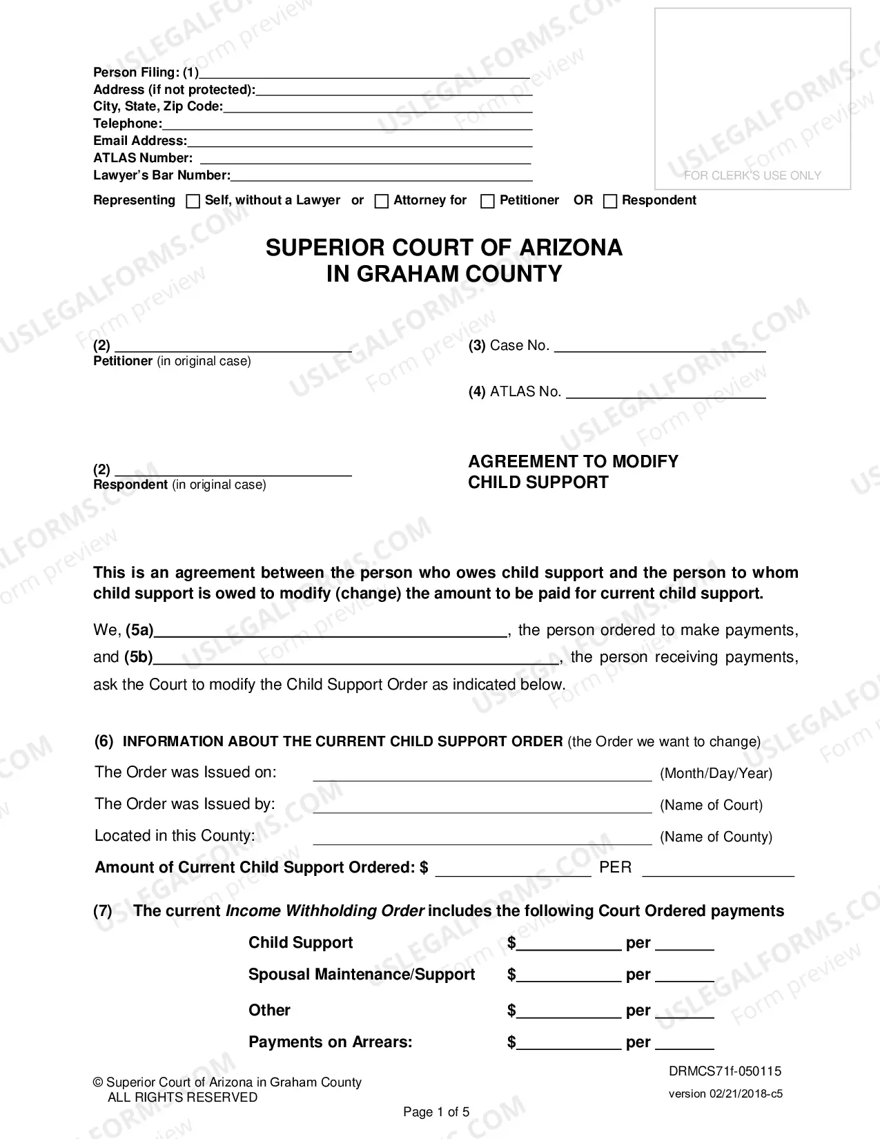 Preview Agreement to Modify Child Support when All Parties Will Sign the Agreement