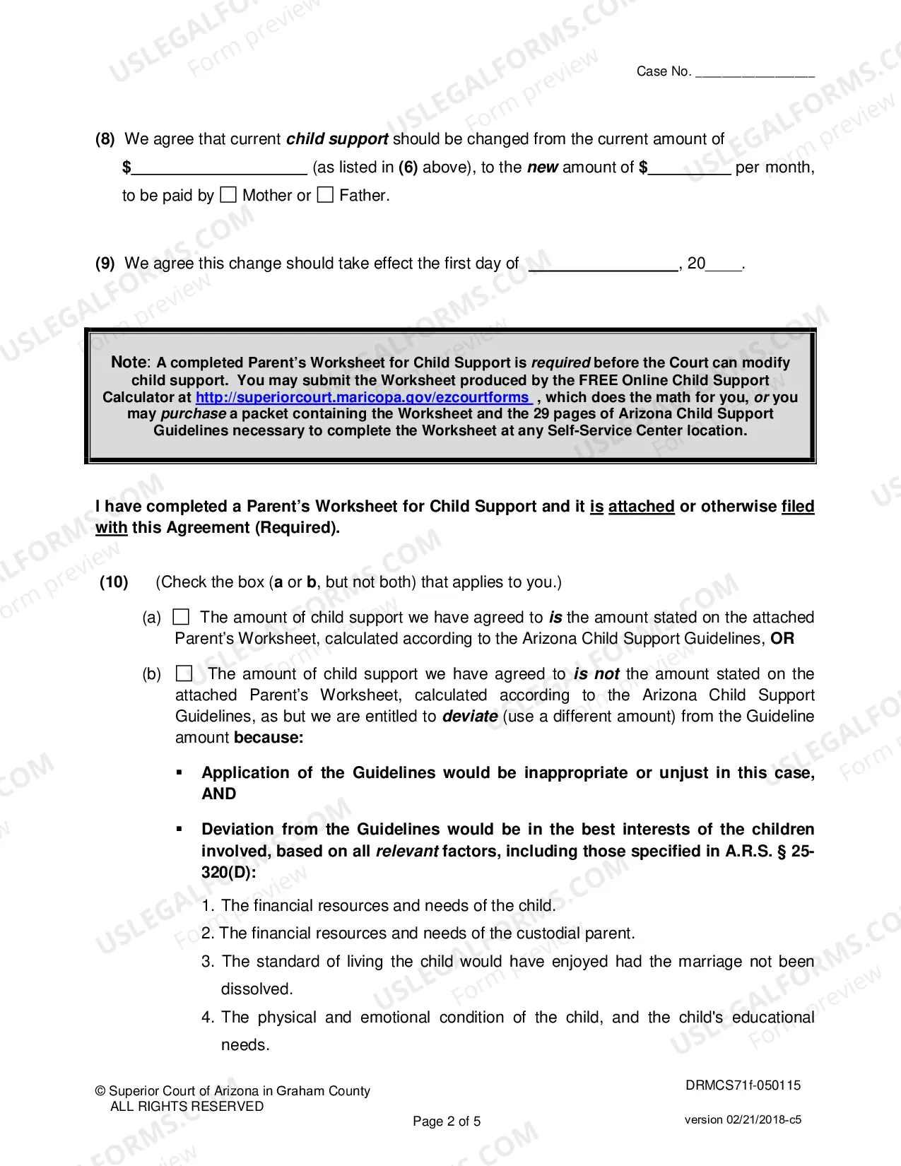 Preview Agreement to Modify Child Support when All Parties Will Sign the Agreement