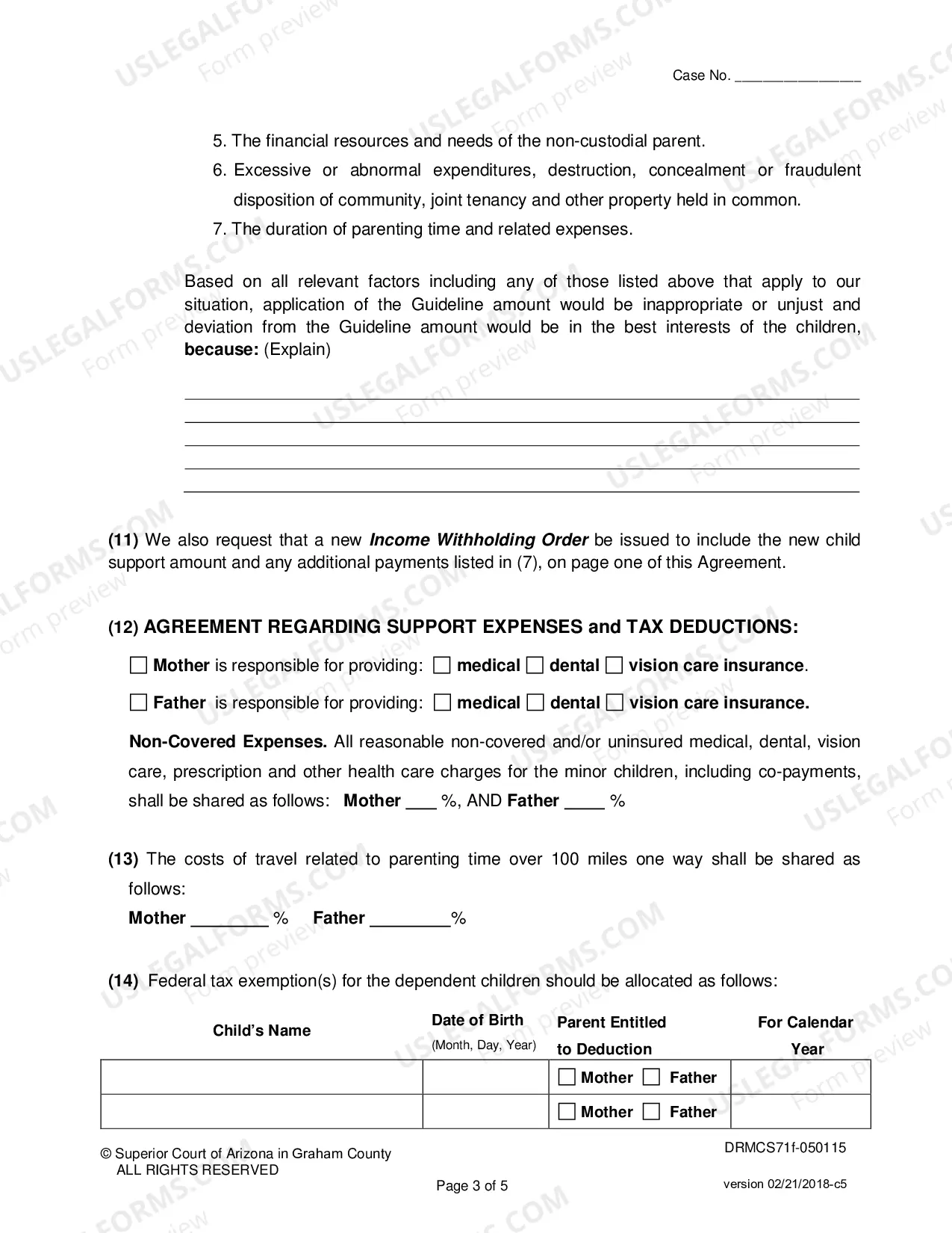 Preview Agreement to Modify Child Support when All Parties Will Sign the Agreement