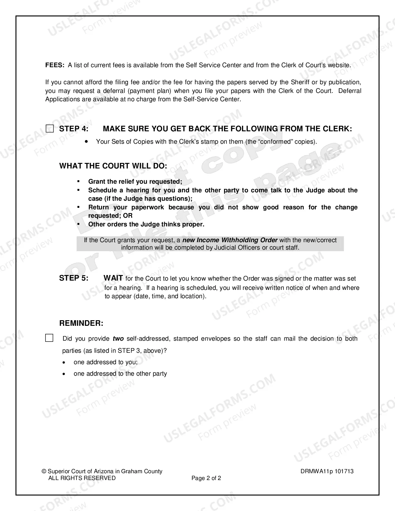 Preview Agreement to Modify Income Withholding Order when All Parties Will Sign
