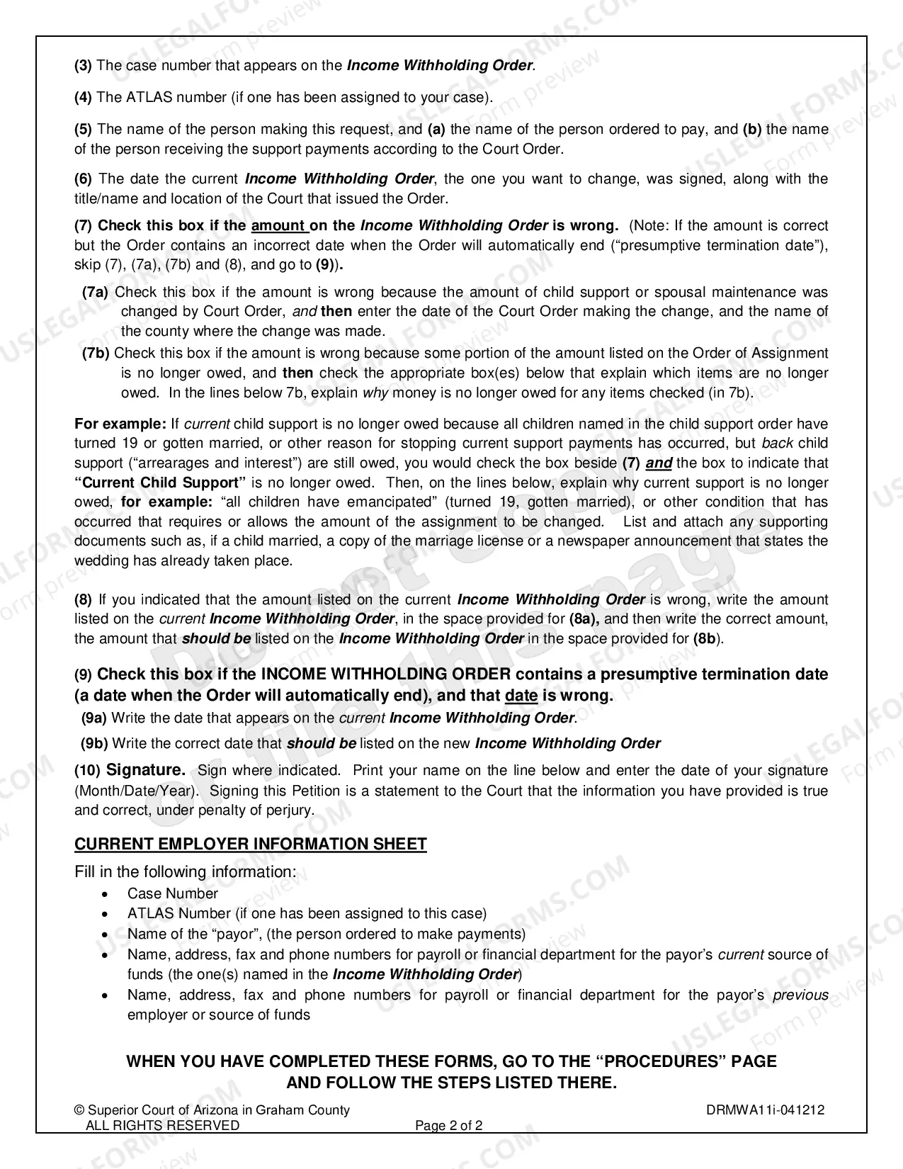 Preview Agreement to Modify Income Withholding Order when All Parties Will Sign