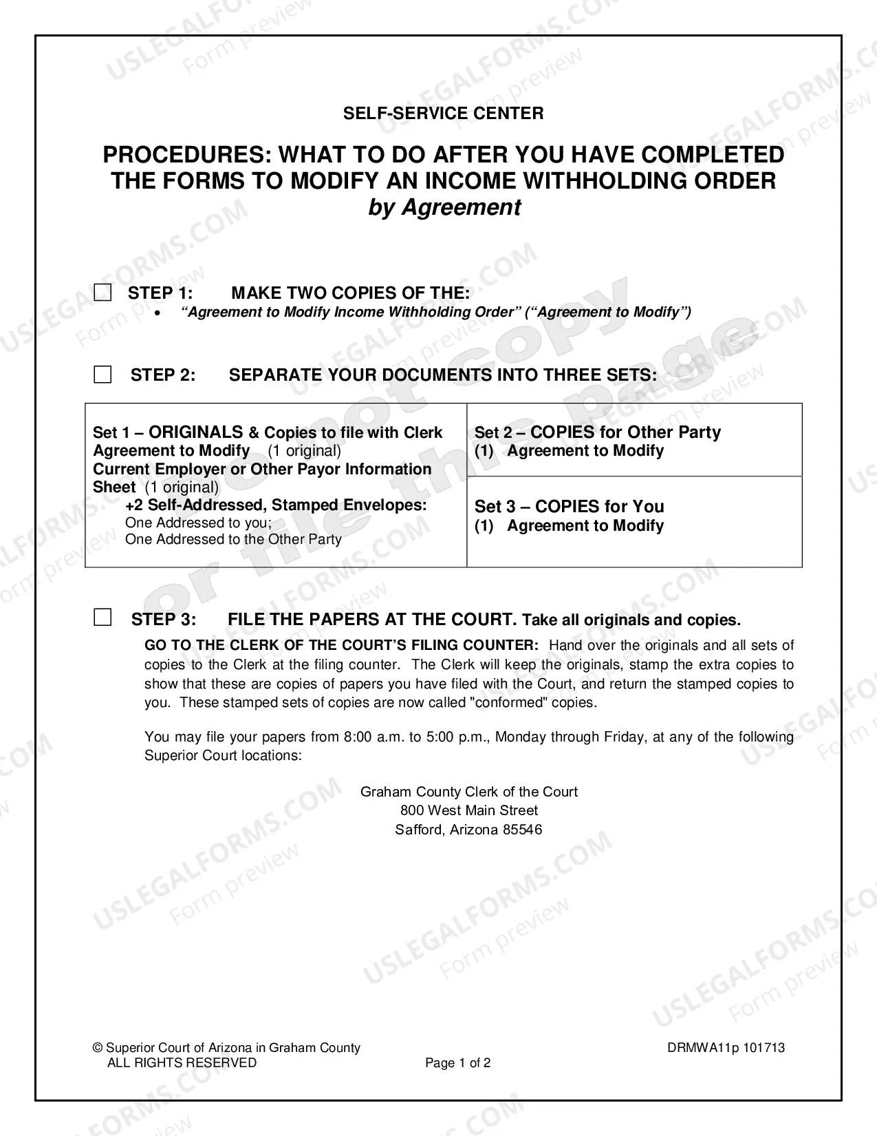 Preview Agreement to Modify Income Withholding Order when All Parties Will Sign
