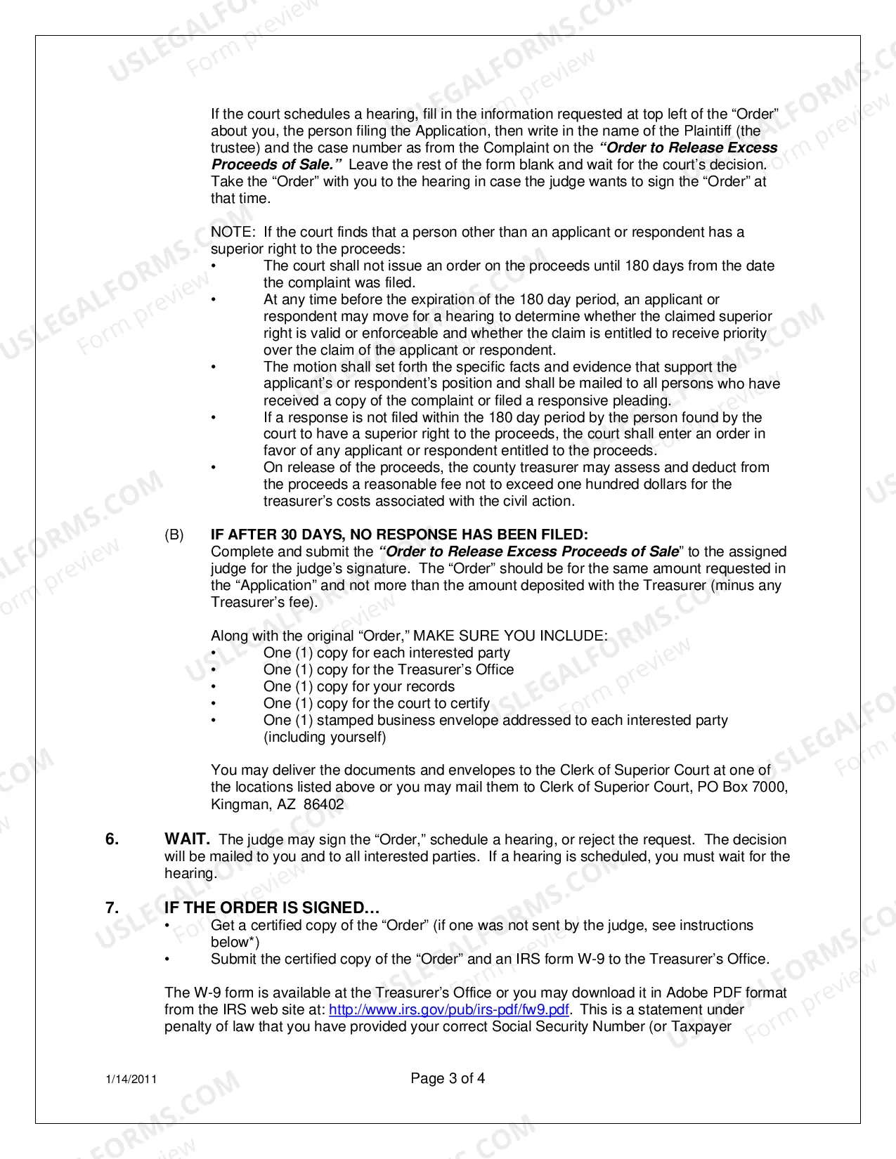 Preview Procedures: How to File for Release of Excess Proceeds of Sale