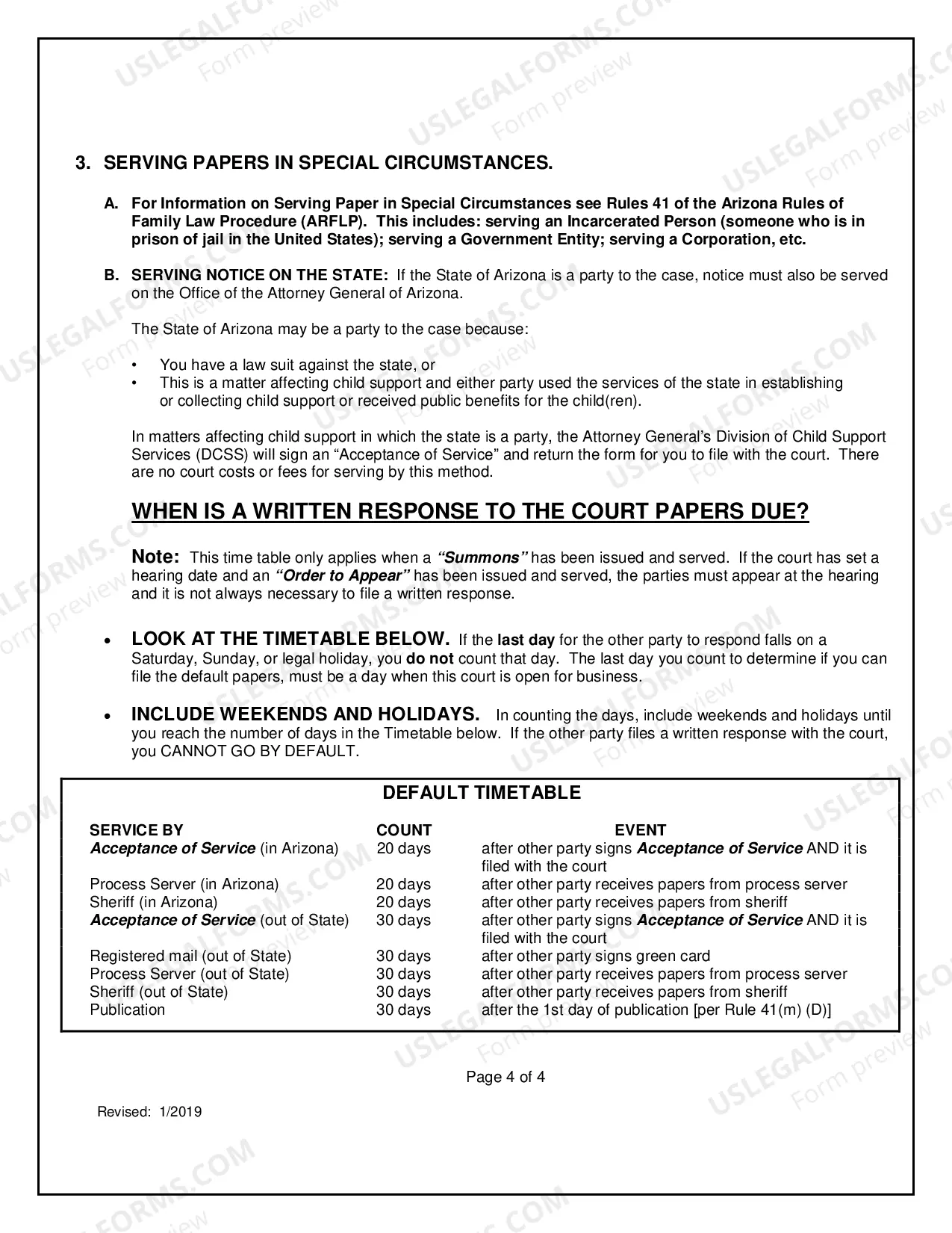 Preview Instructions: How to Serve Notice as Required by Law
