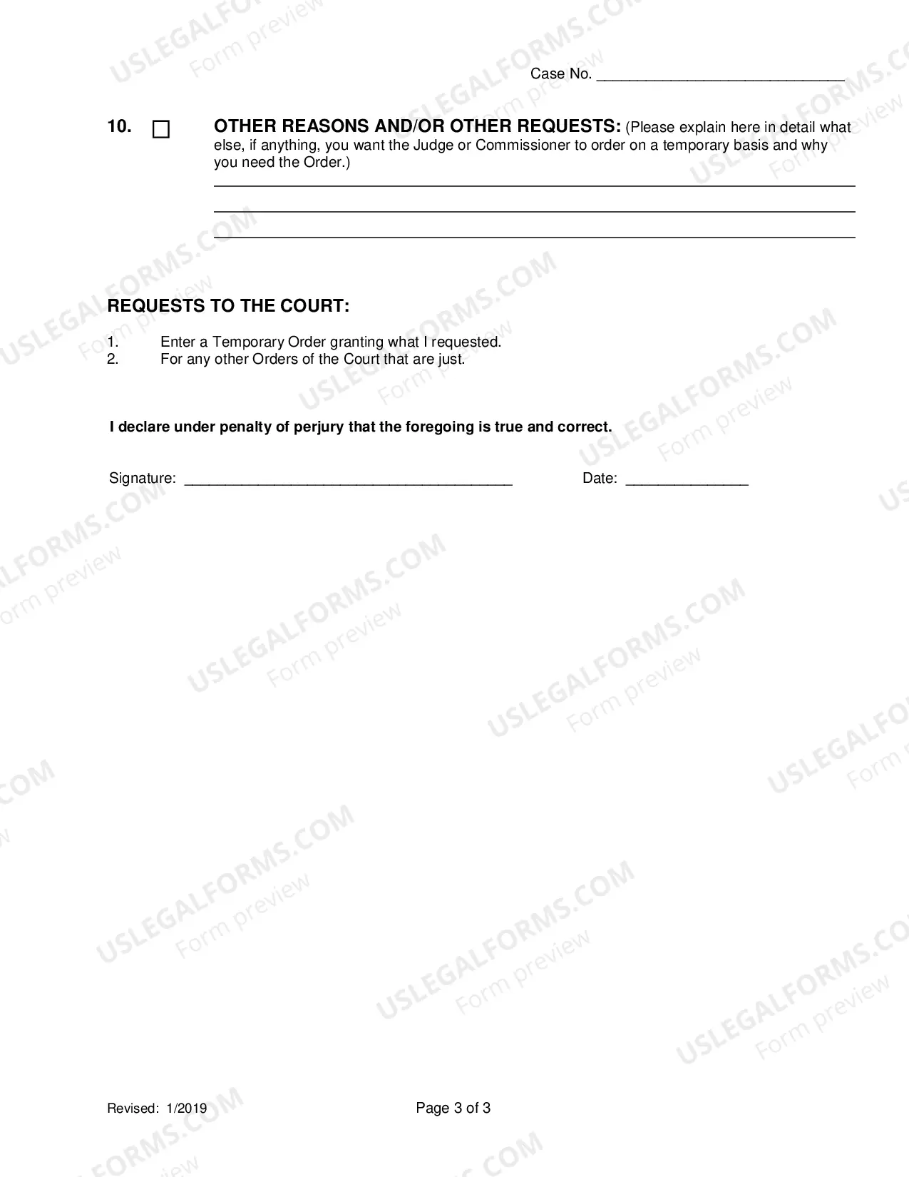 Preview Motion For Temporary Orders