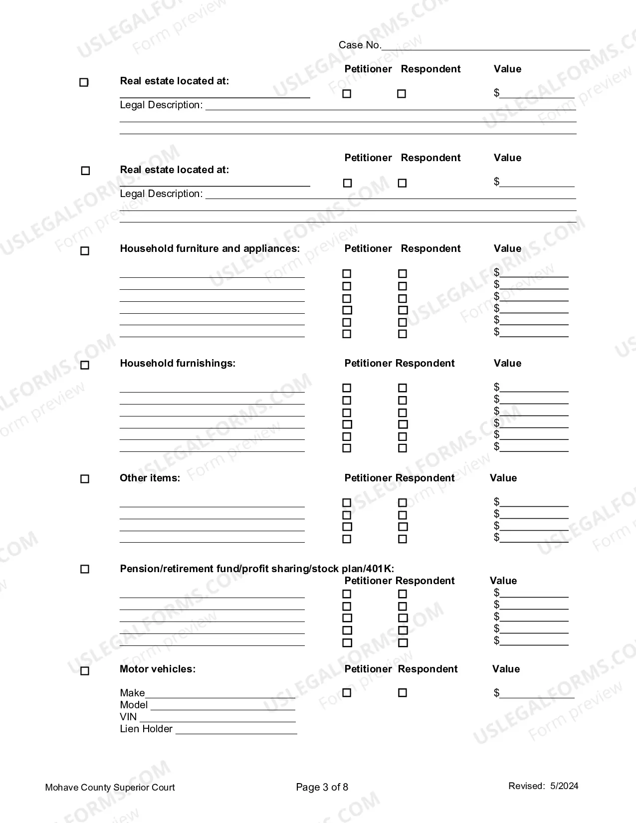 Preview Petition For Dissolution Of Non-Covenant Marriage (Divorce) With Children