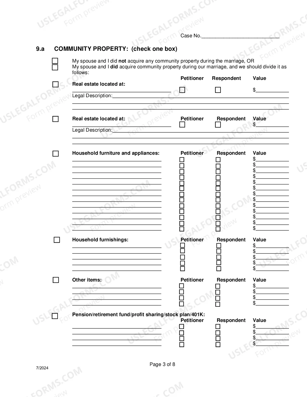 Preview Response To Petition For Dissolution Of Non-Covenant Marriage (Divorce) With Children