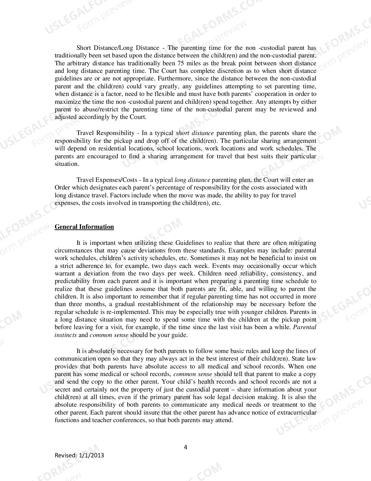 Preview Mohave County Legal Decision Making And Parenting Time Guidelines
