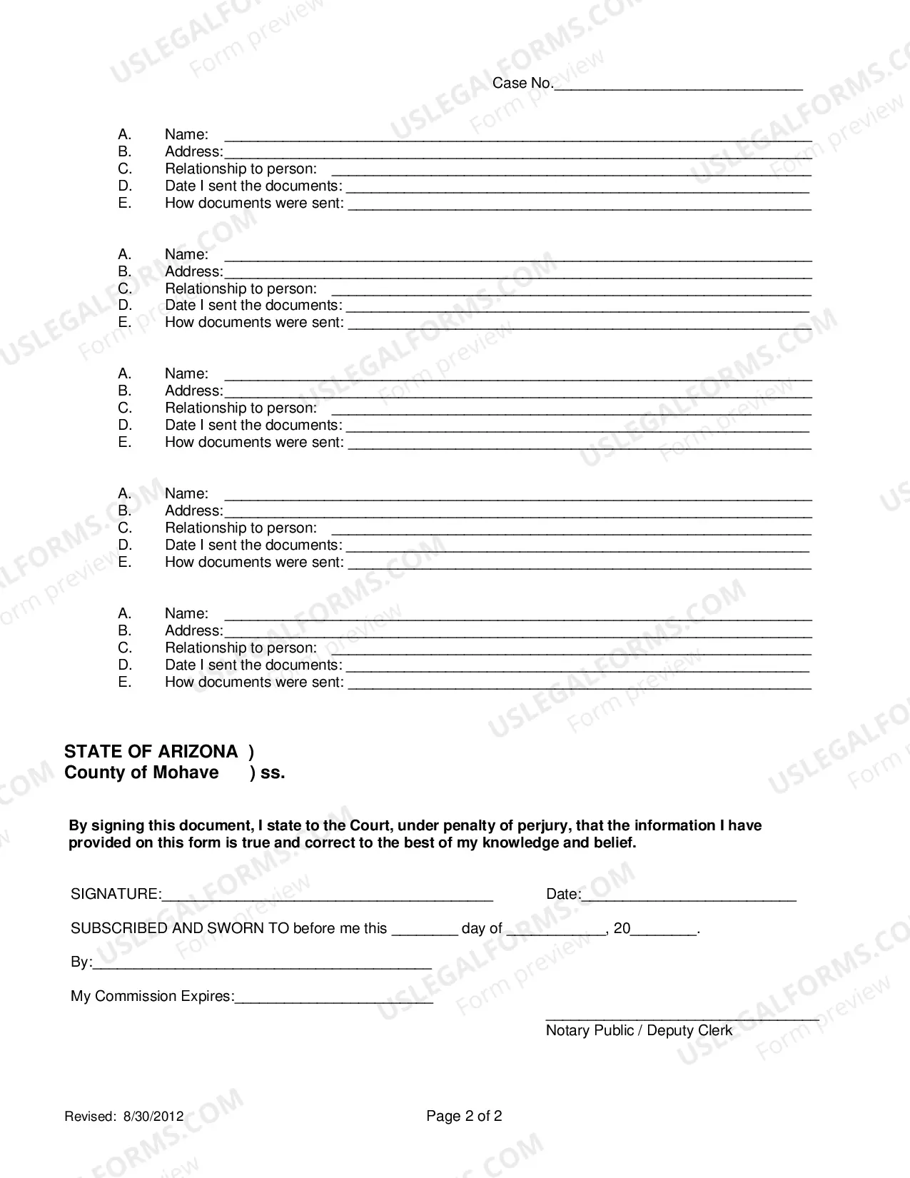 Preview Proof Of Notice Hearing