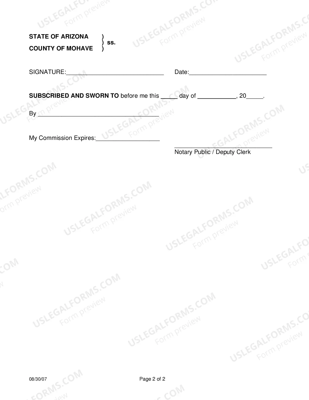 Preview Proof Of Notice