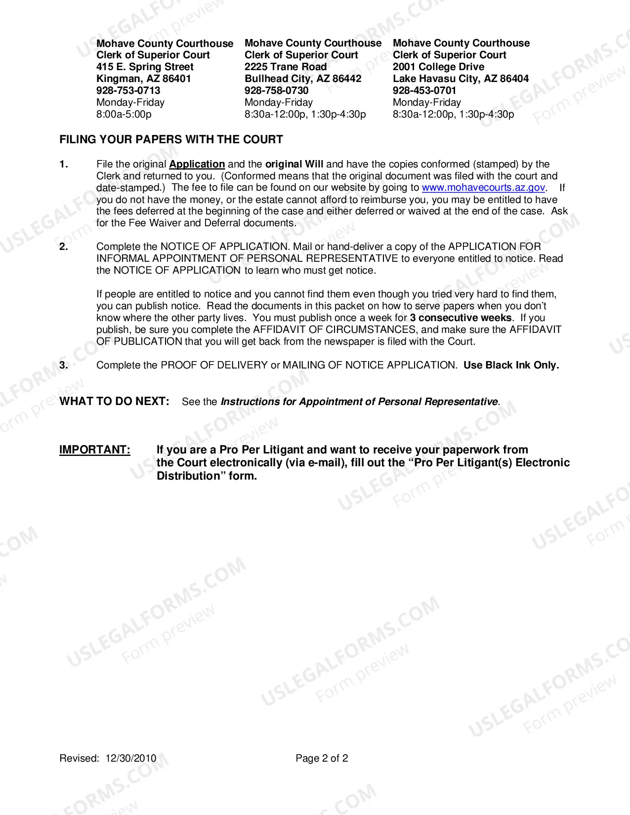 Preview Instructions: How To Apply To Be The Personal Representative