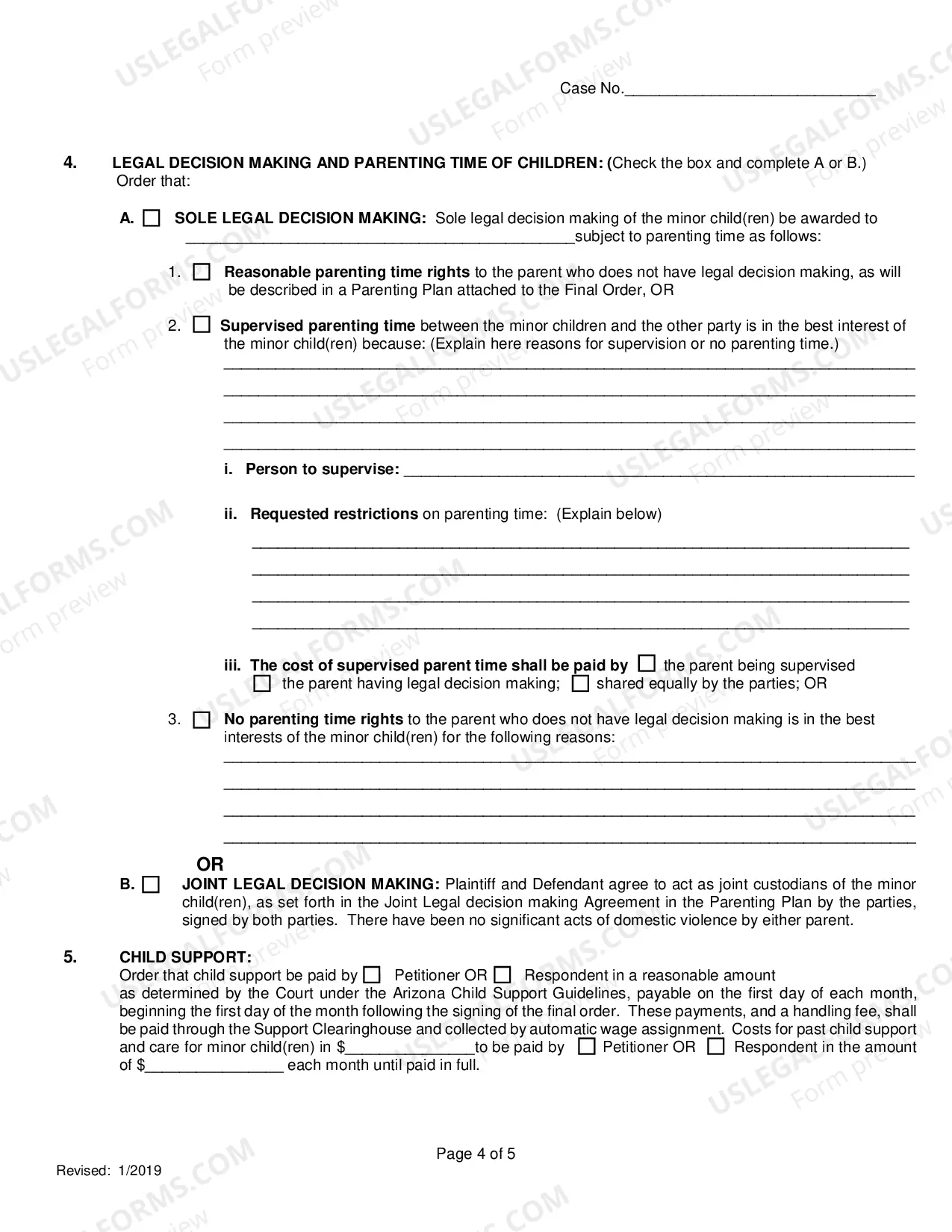 Preview Response To Petition To Establish Paternity Child Custody And Parenting Time