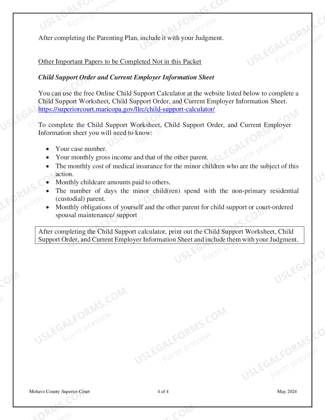 Preview Instructions: How to Fill Out the Judgment (Order) for Your Paternity Case