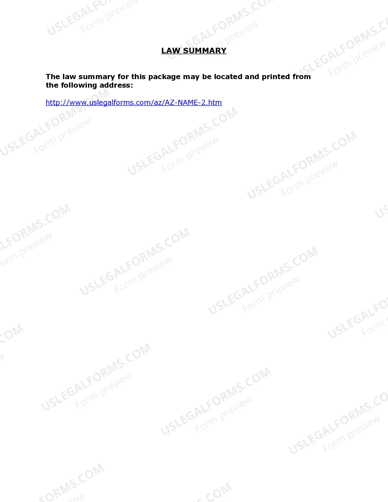 Preview Arizona Name Change Instructions and Forms Package for a Minor