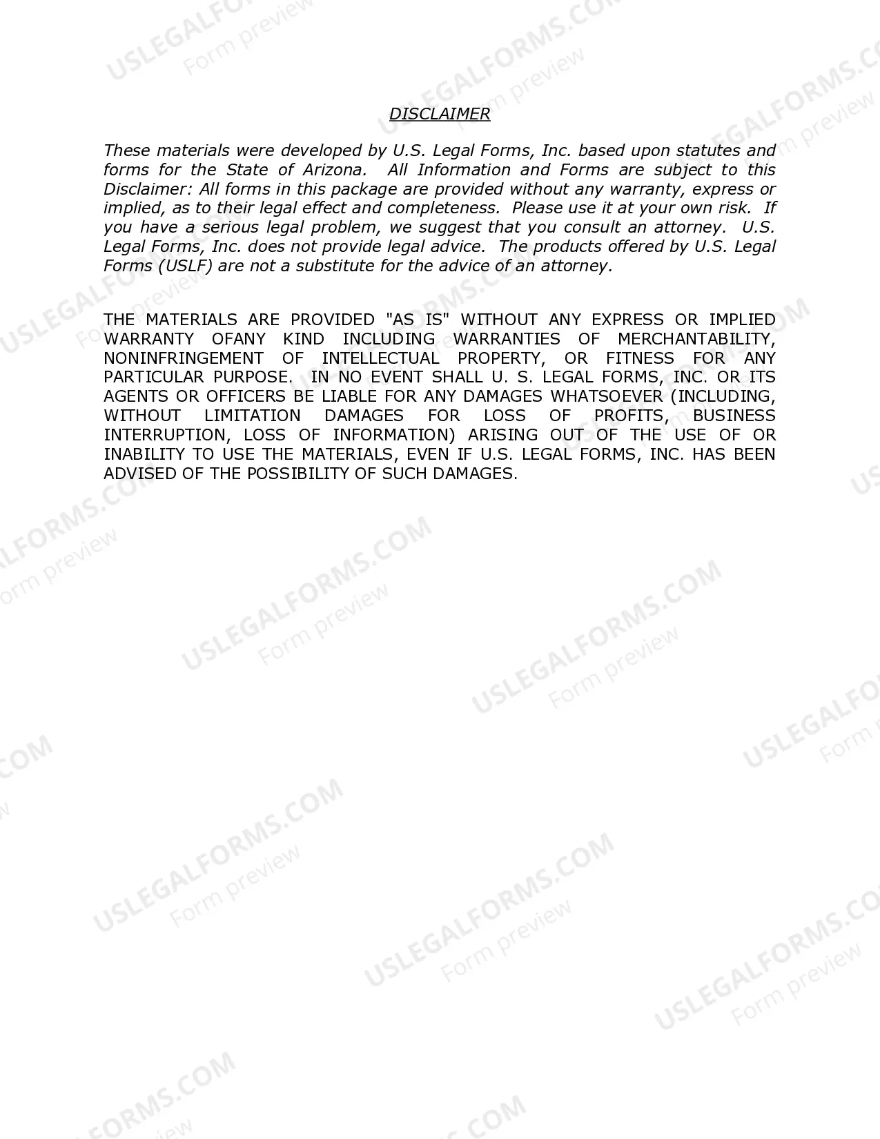 Preview Arizona Name Change Instructions and Forms Package for a Minor