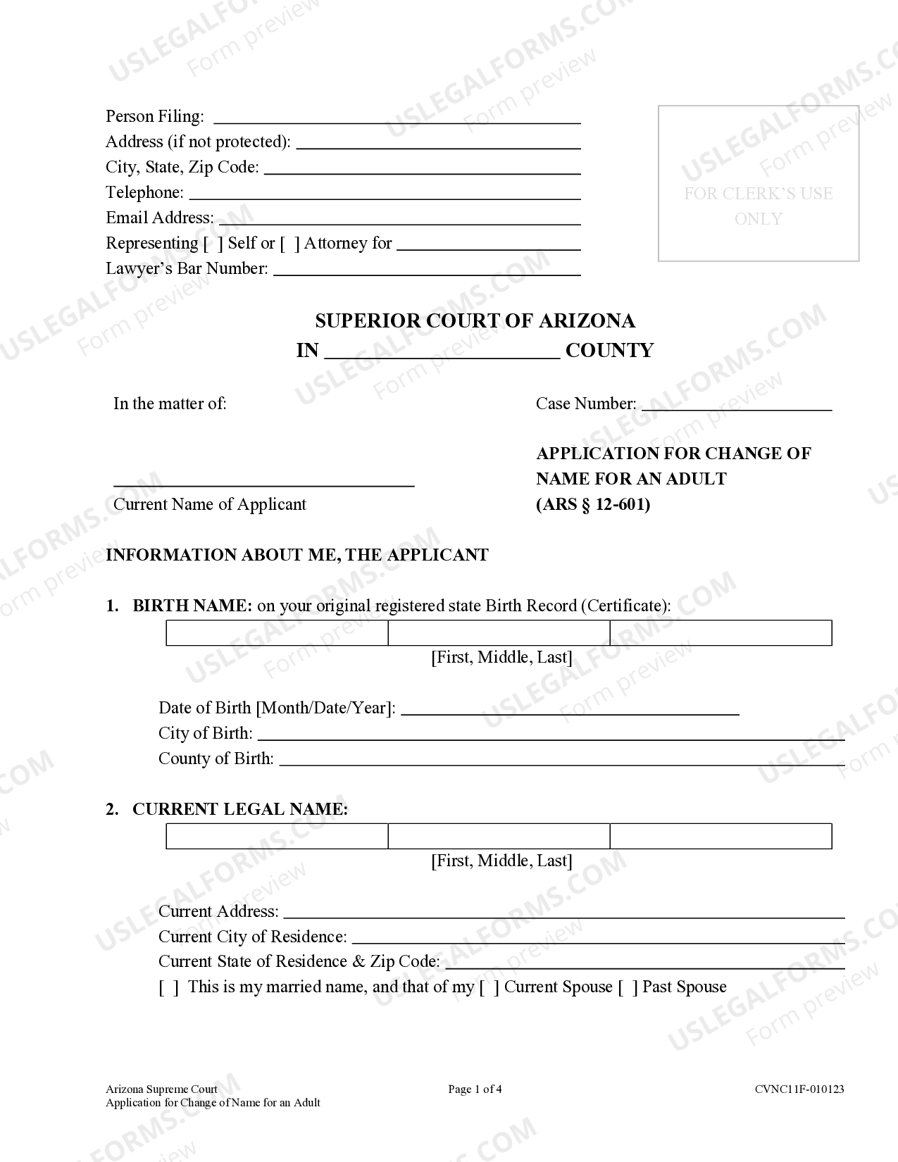 Application For Legal Change Of Name Alberta US Legal Forms