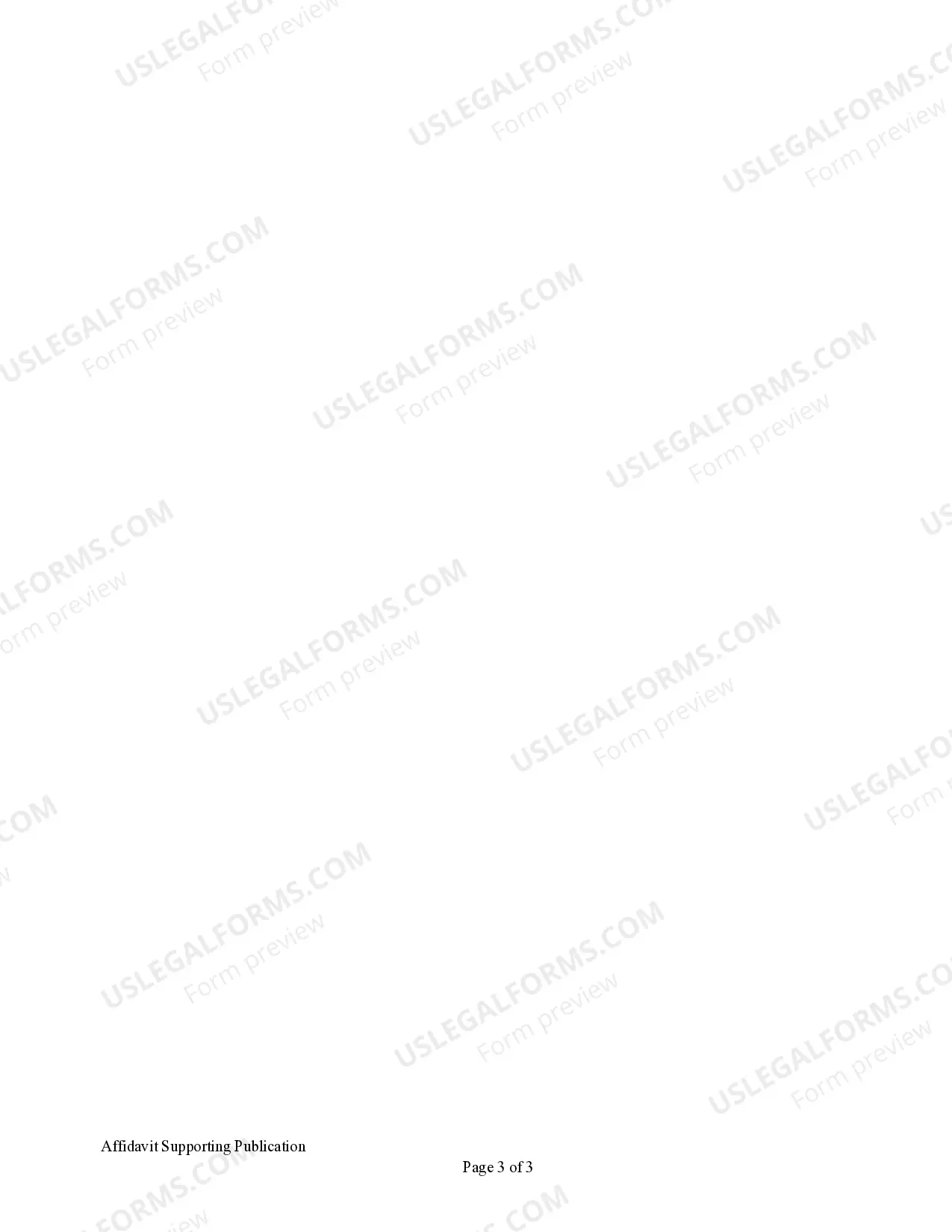 Preview Affidavit Supporting Publication