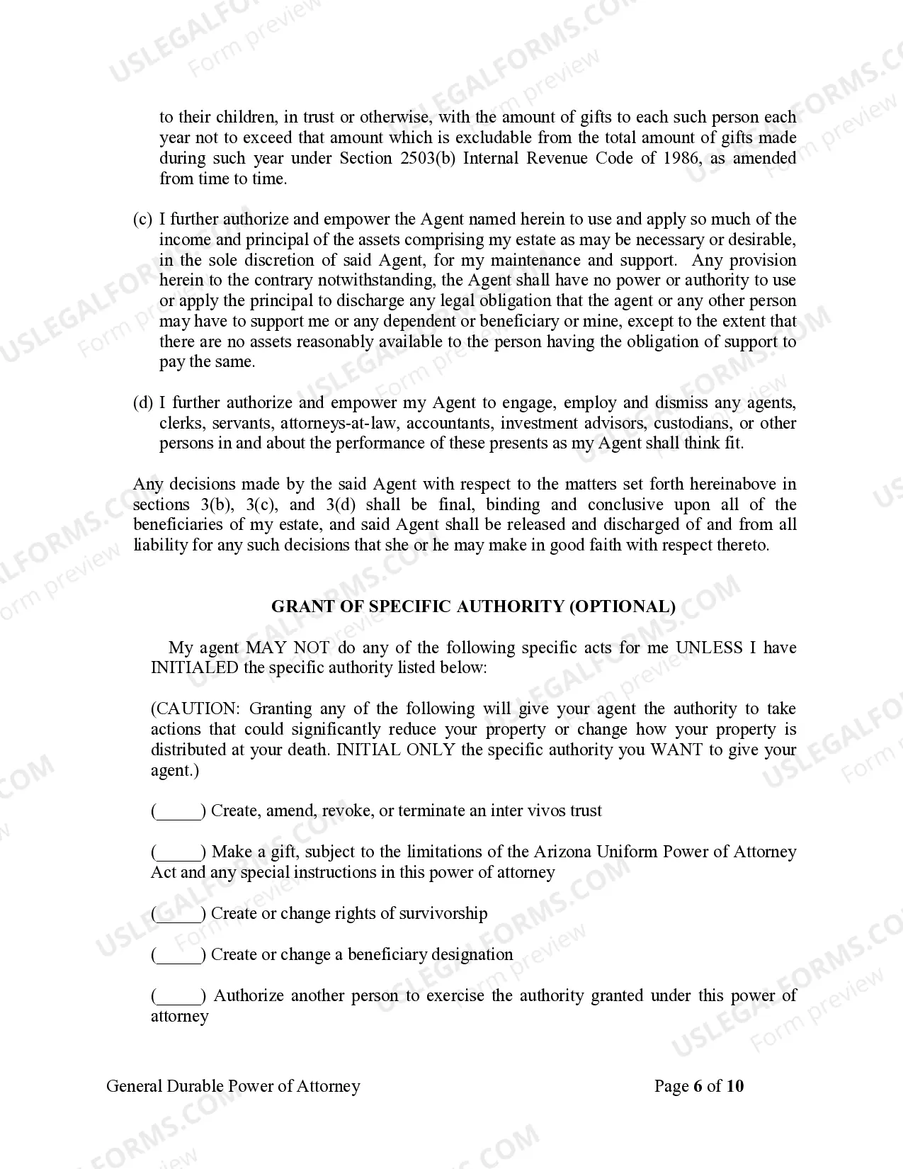 Preview General Durable Power of Attorney for Property and Finances or Financial Effective Immediately