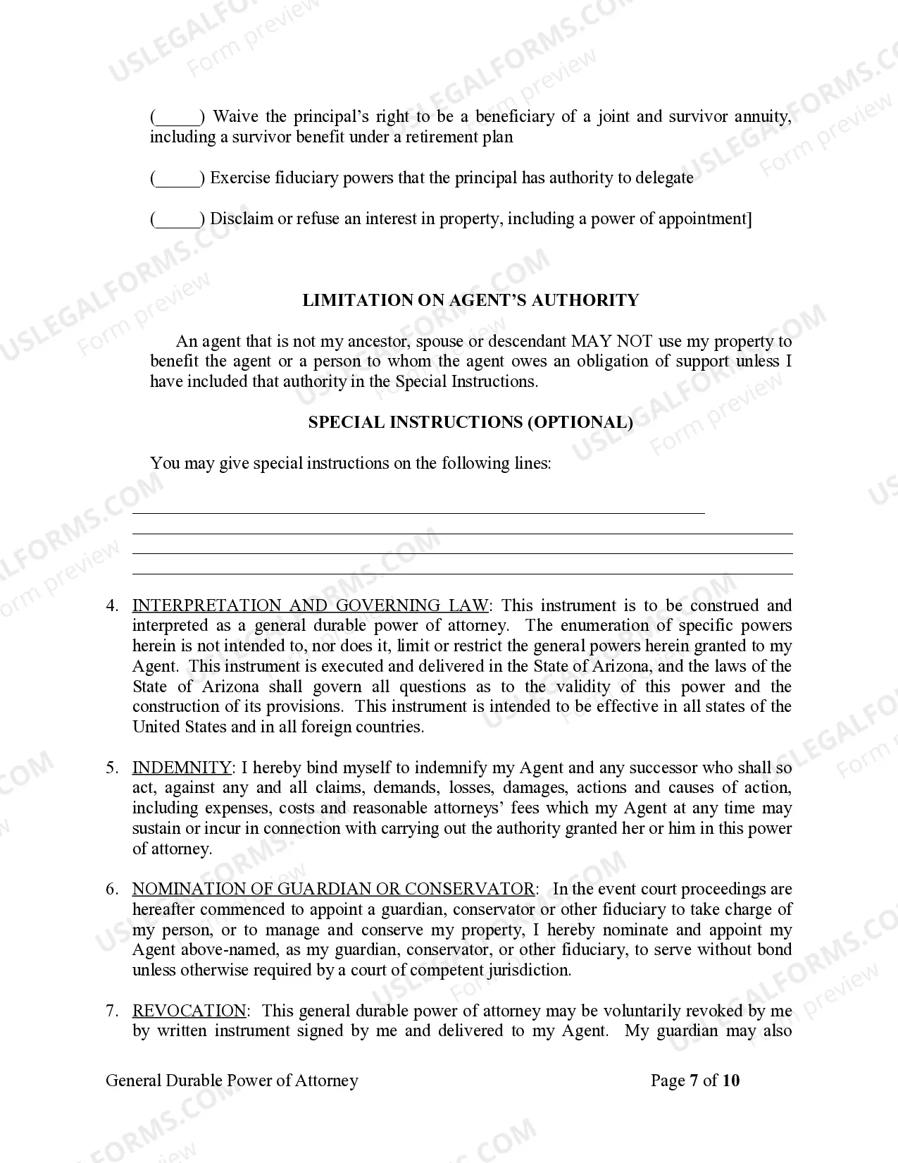 Preview General Durable Power of Attorney for Property and Finances or Financial Effective Immediately