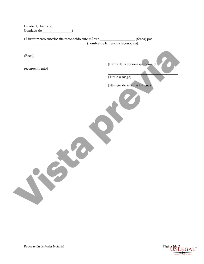 Preview Revocación del Poder General Duradero