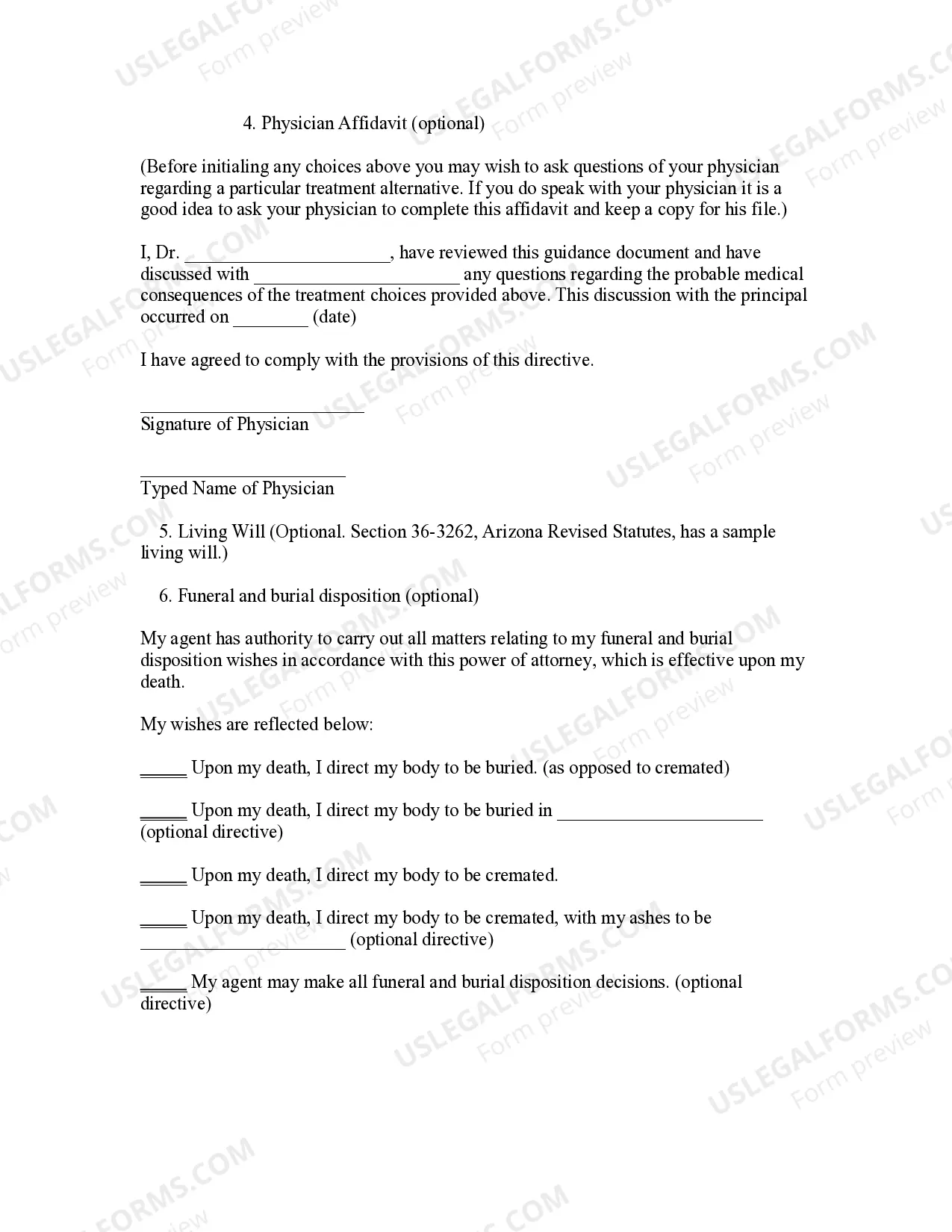 Preview Statutory Health Care Power of Attorney