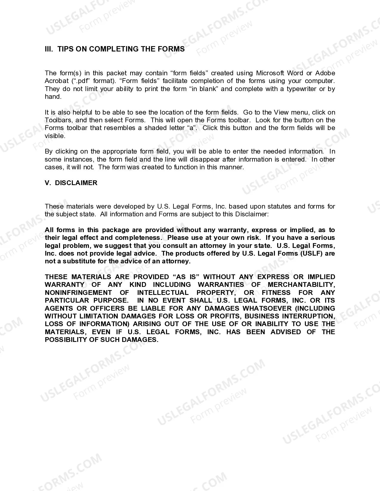 Preview Arizona General Partnership Package