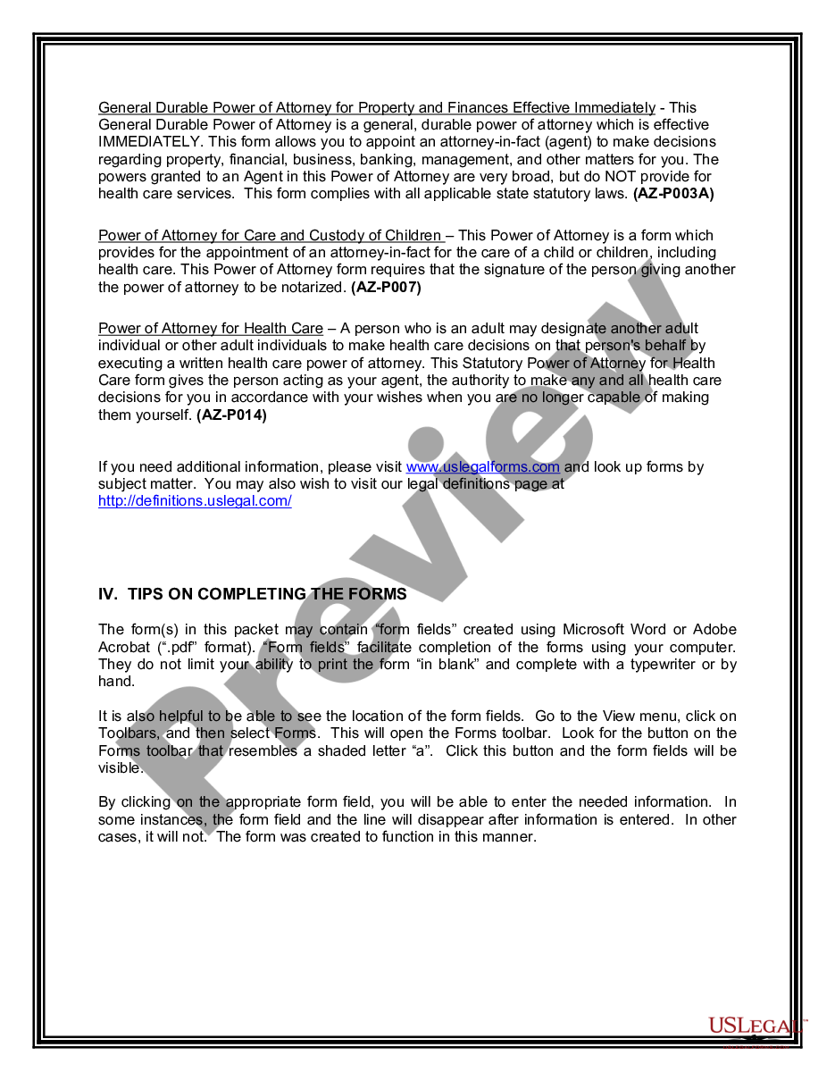 page 2 Power of Attorney Forms Package preview