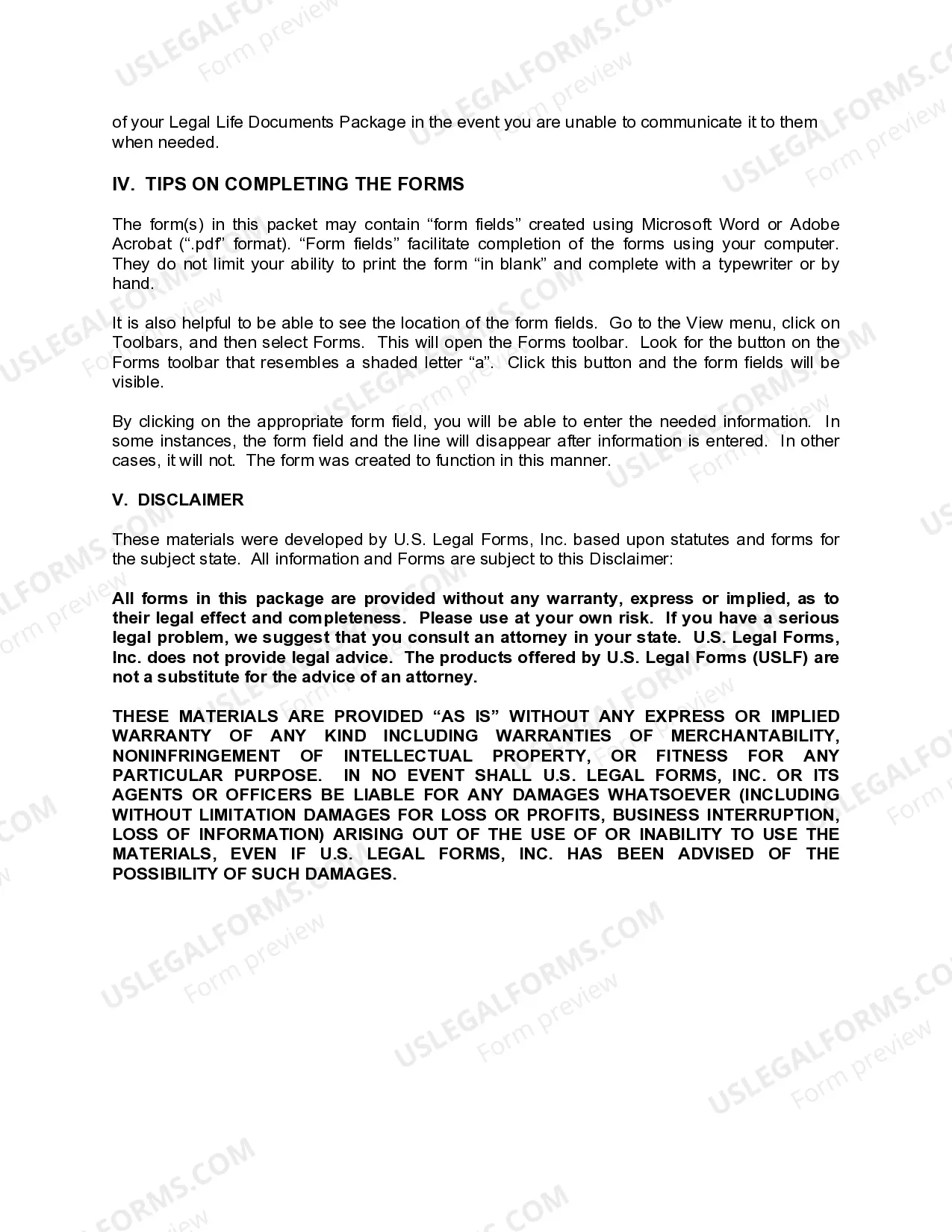 Preview Arizona Newly Widowed Individuals Package