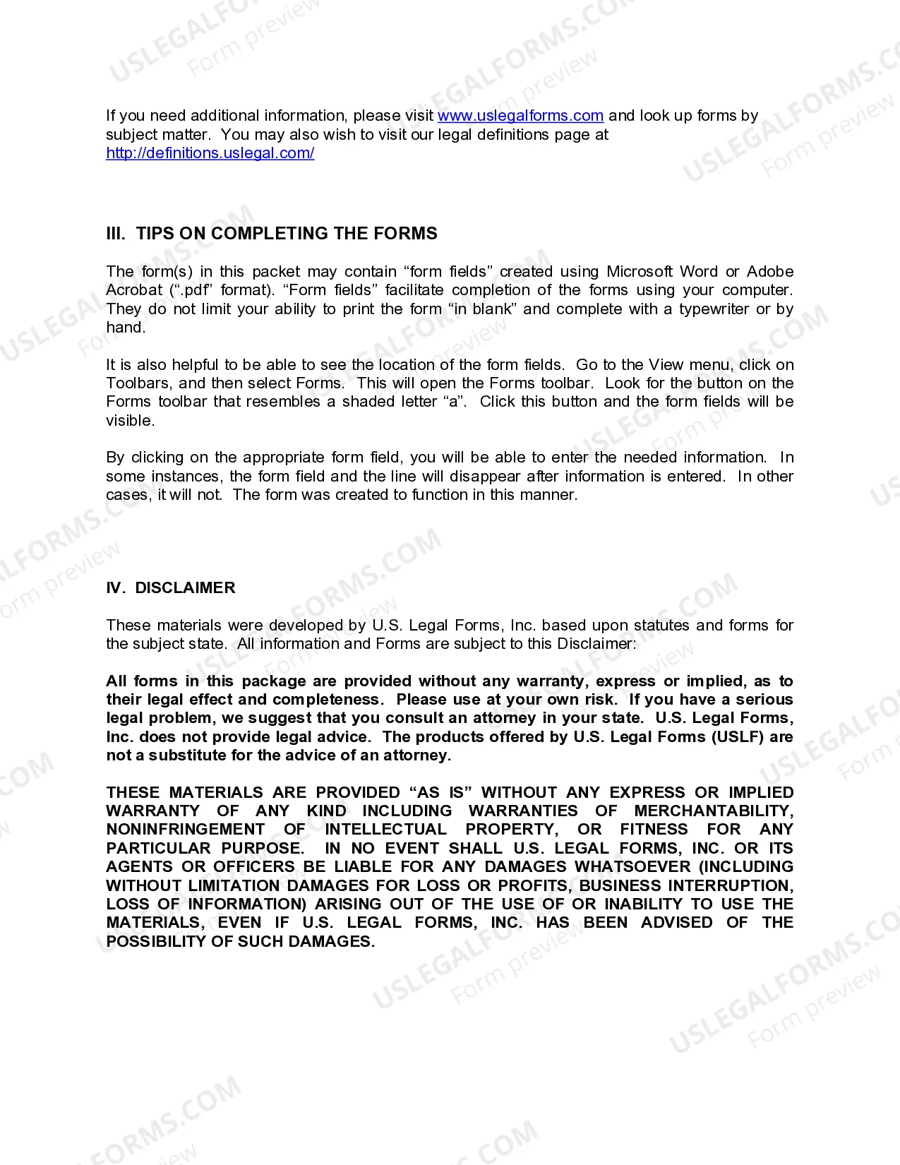 Preview Arizona Living Wills and Health Care Package