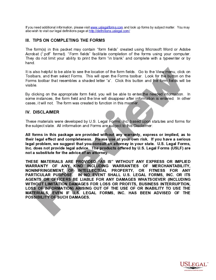 Preview Arizona Construction or Mechanics Lien Package - Individual