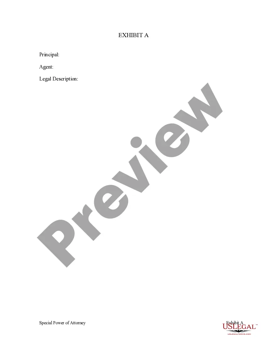 Preview Special or Limited Power of Attorney for Real Estate Sales Transaction By Seller