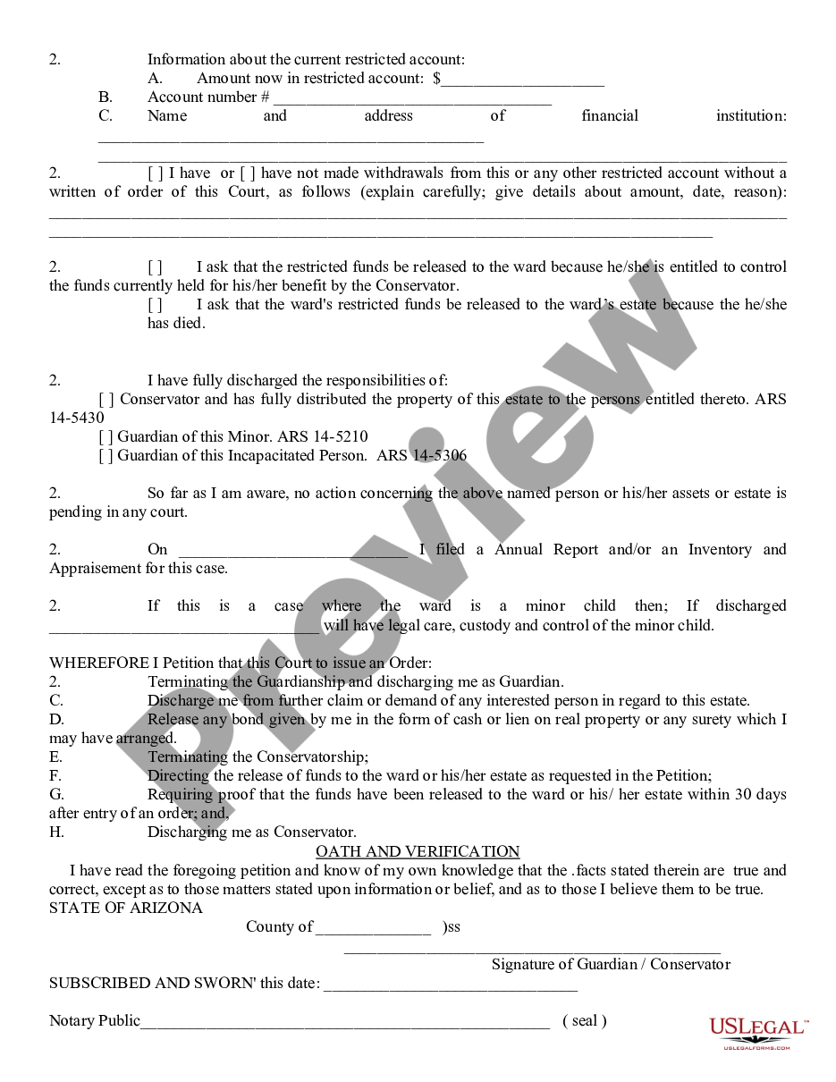 page 1 Petition for Discharge preview