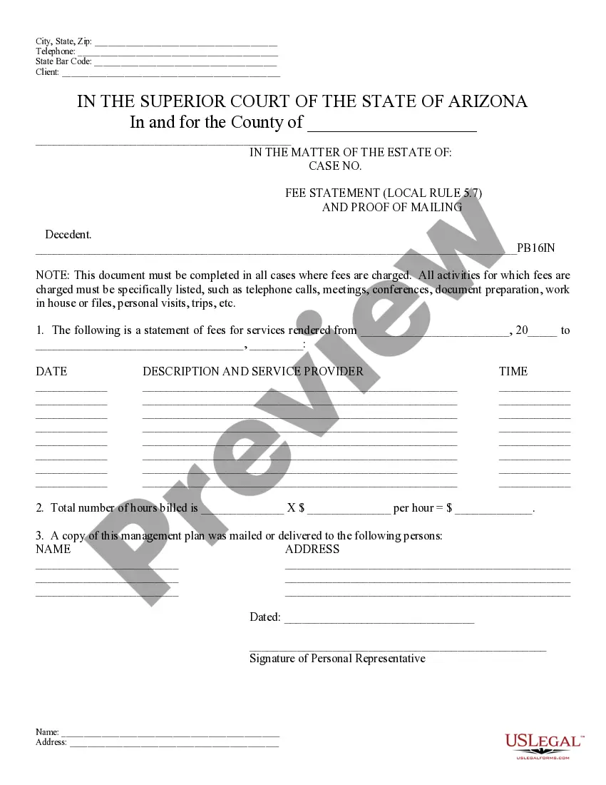 Preview Petition for Approving of Final Accounting of Personal Representative or Fee Statement