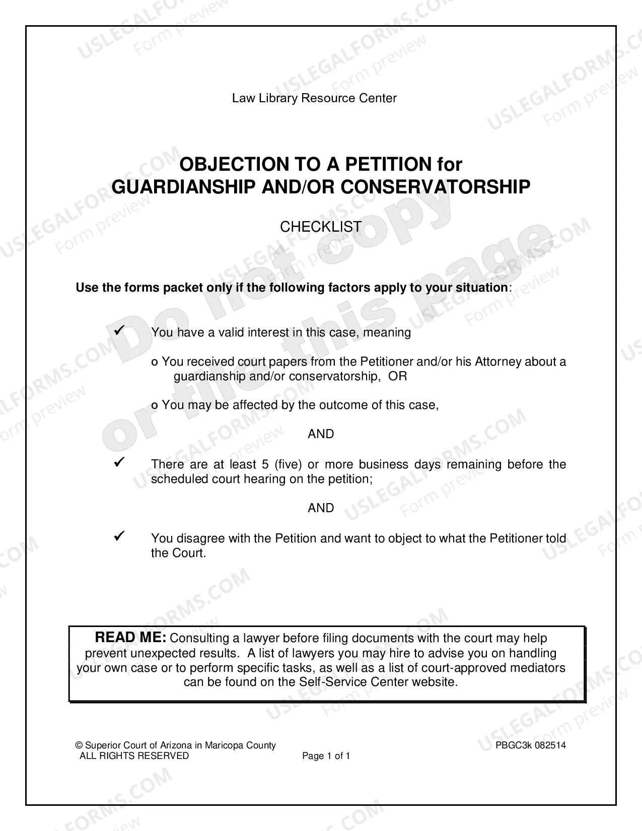 Preview Objection and Request for Formal Proceeding