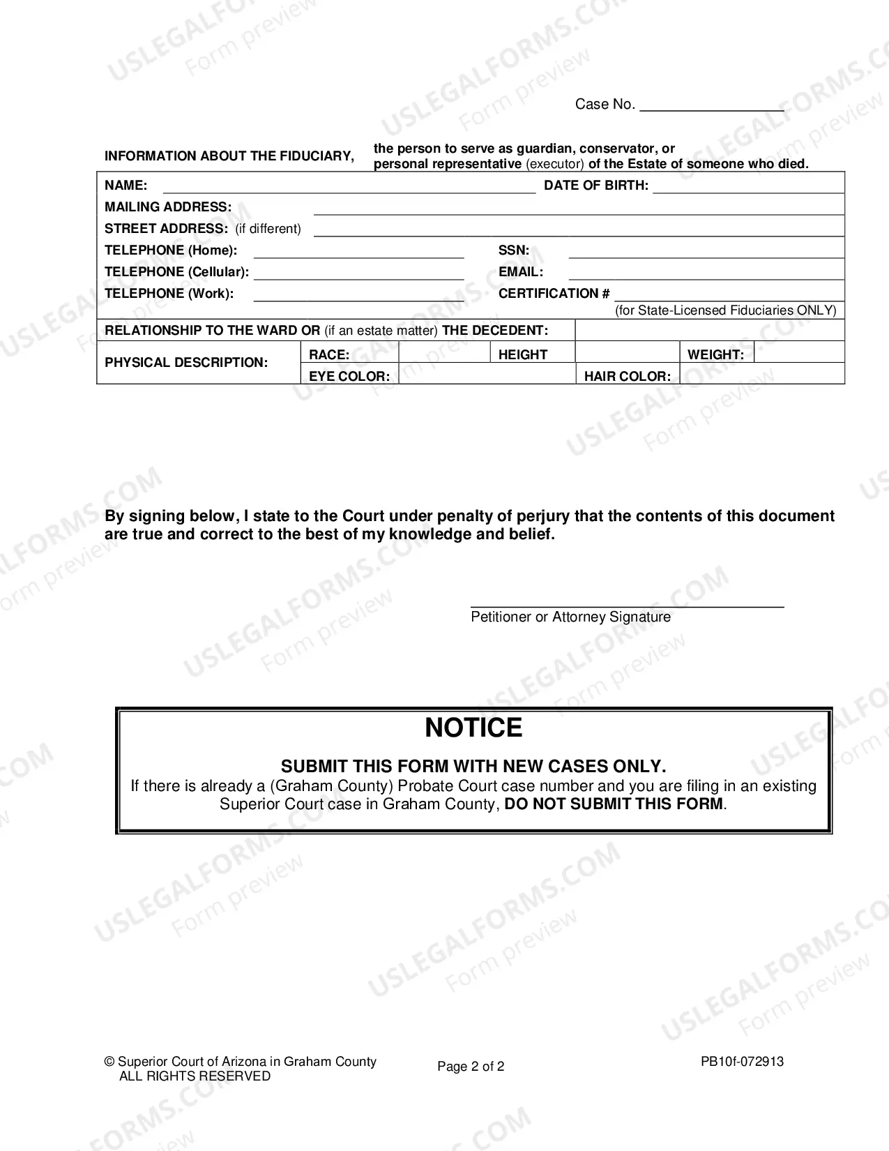 Preview Temporary Orders for Guardianship and/or Conservatorship for Minor or Adult