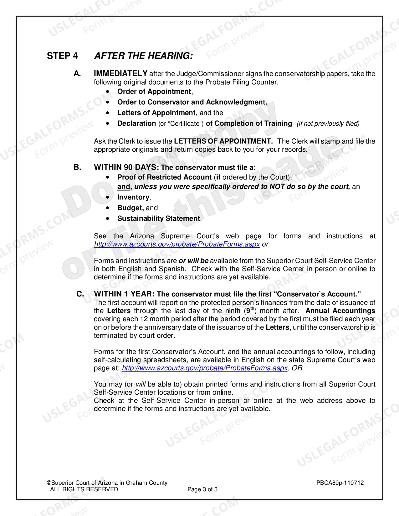 Preview Conservator for an Adult - Preparing for and Attending the Court Hearing