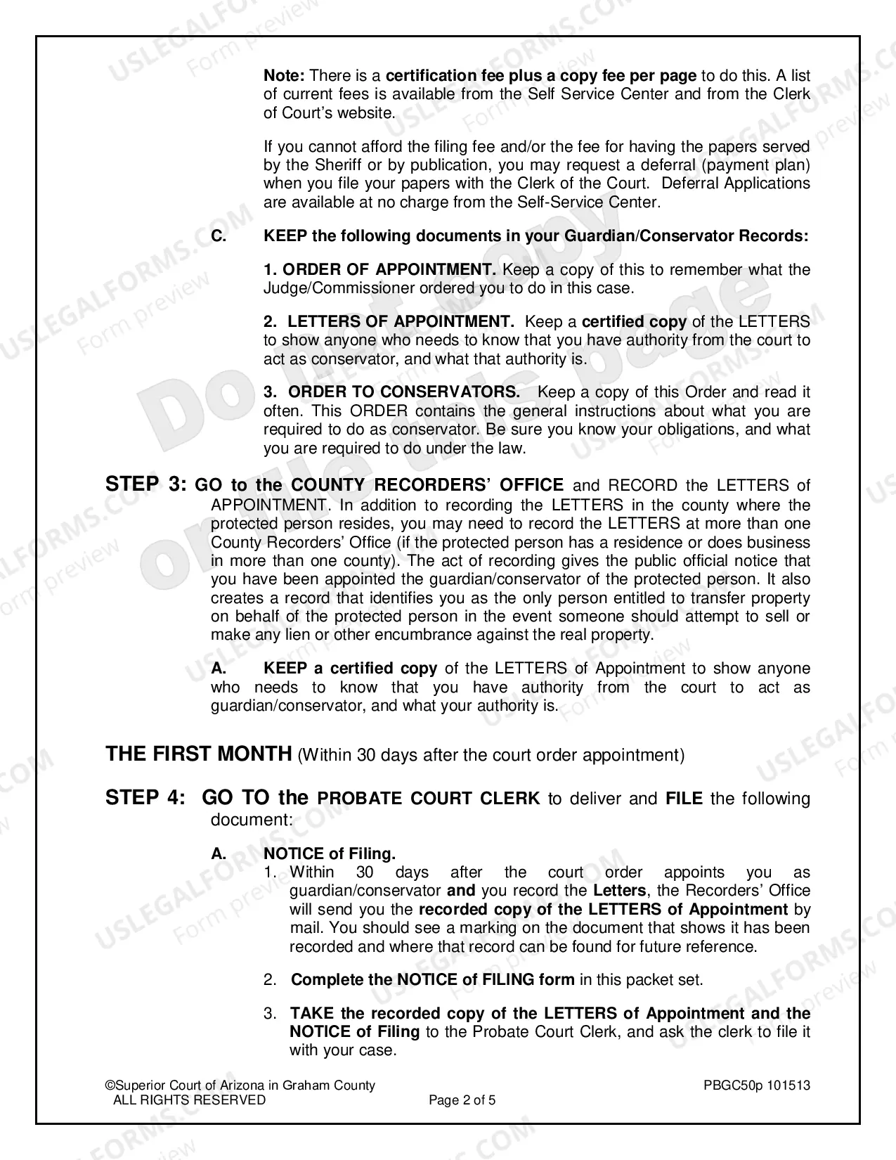 Preview Guardianship and Conservatorship - To Do After the Hearing