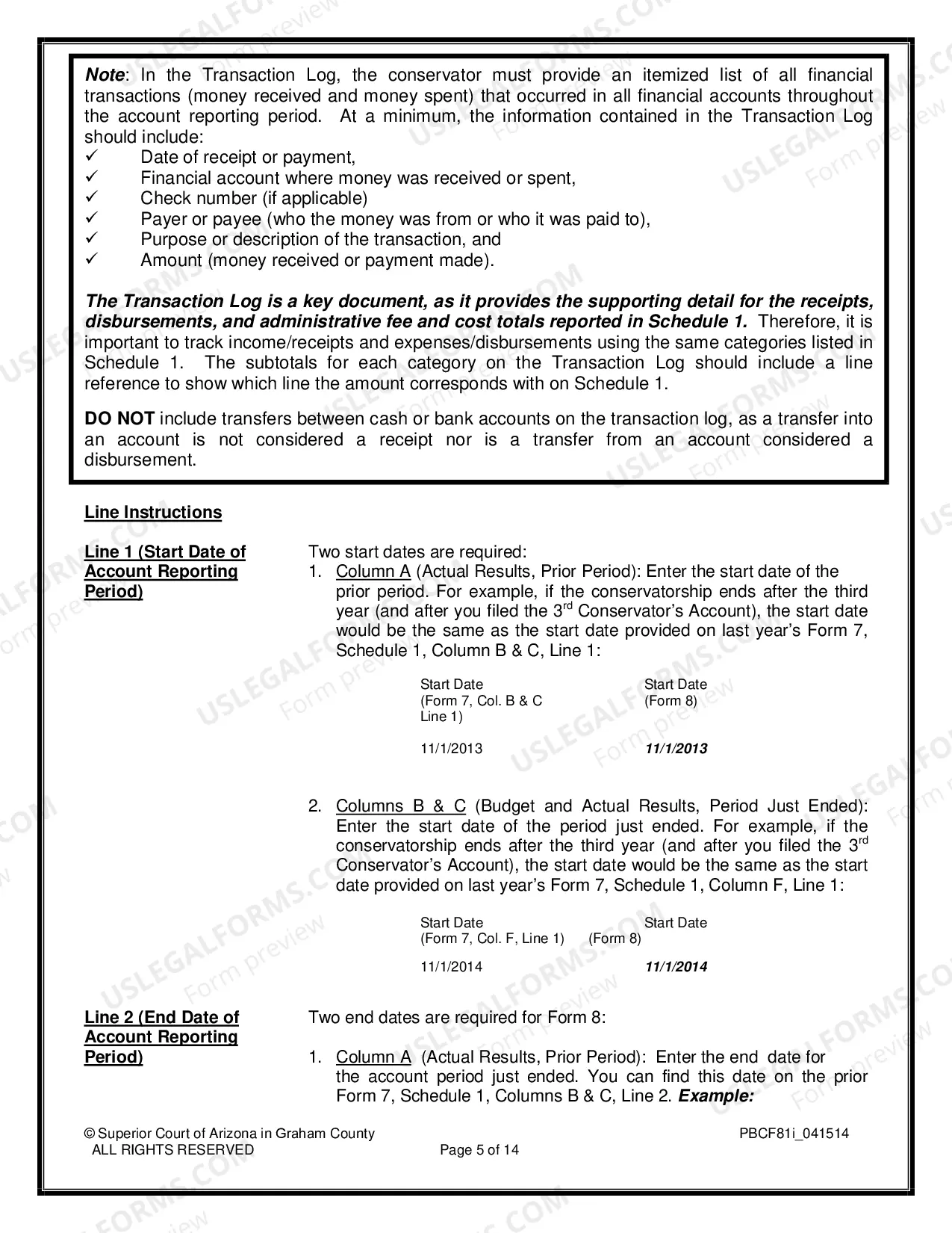 Preview Approval of Final Accounting