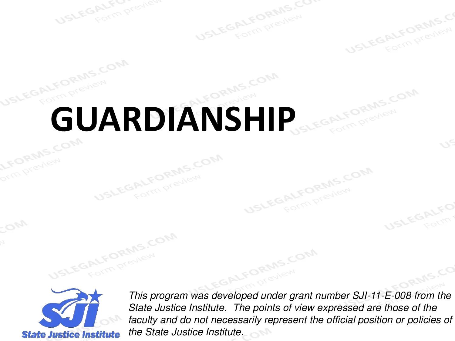Preview Guardianship Training (PB2)