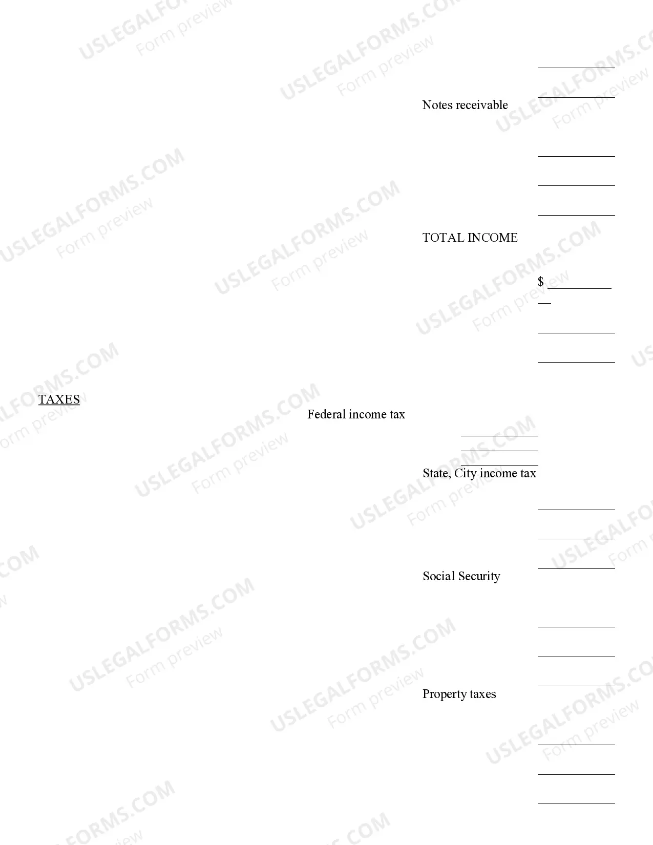 Preview Cash Flow Statement