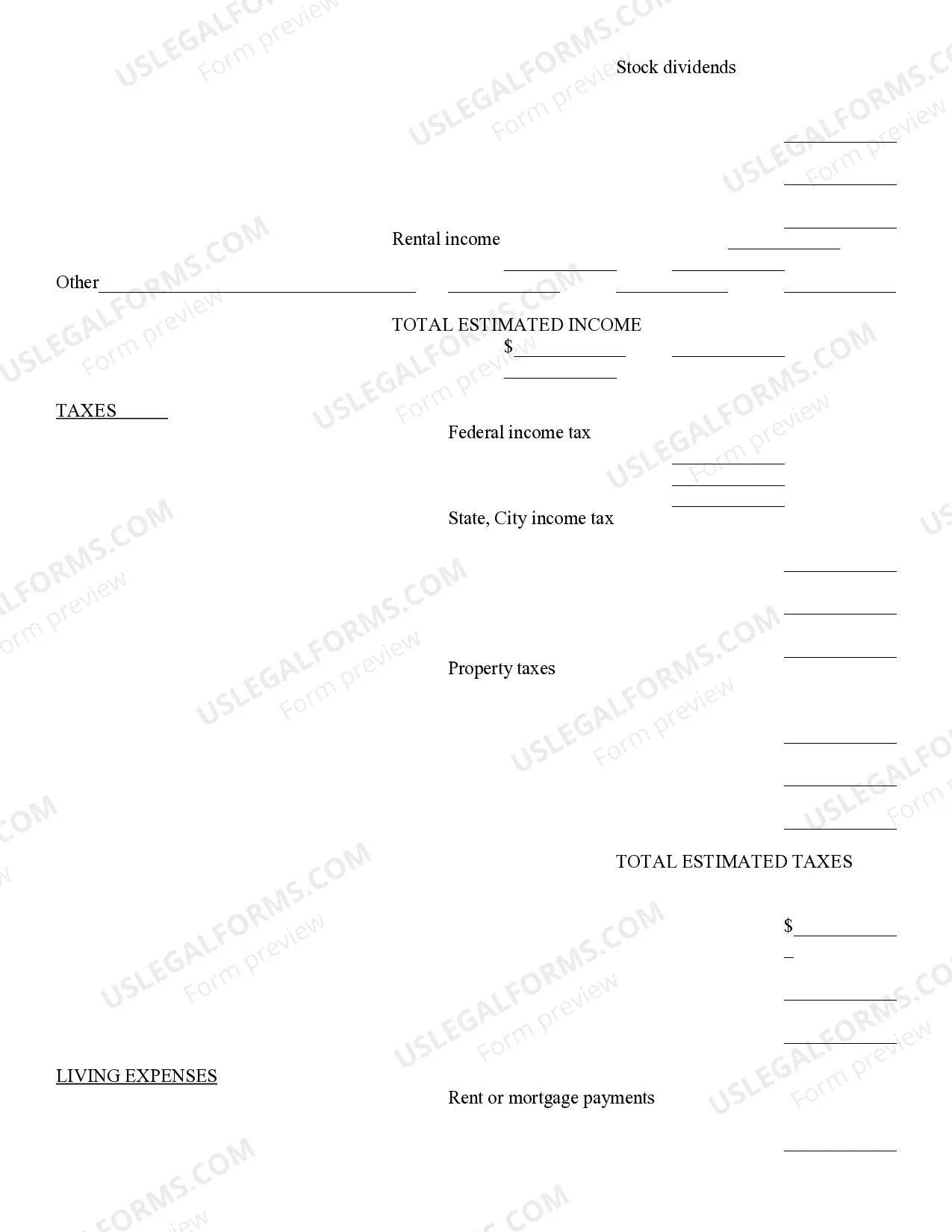 Preview Retirement Cash Flow
